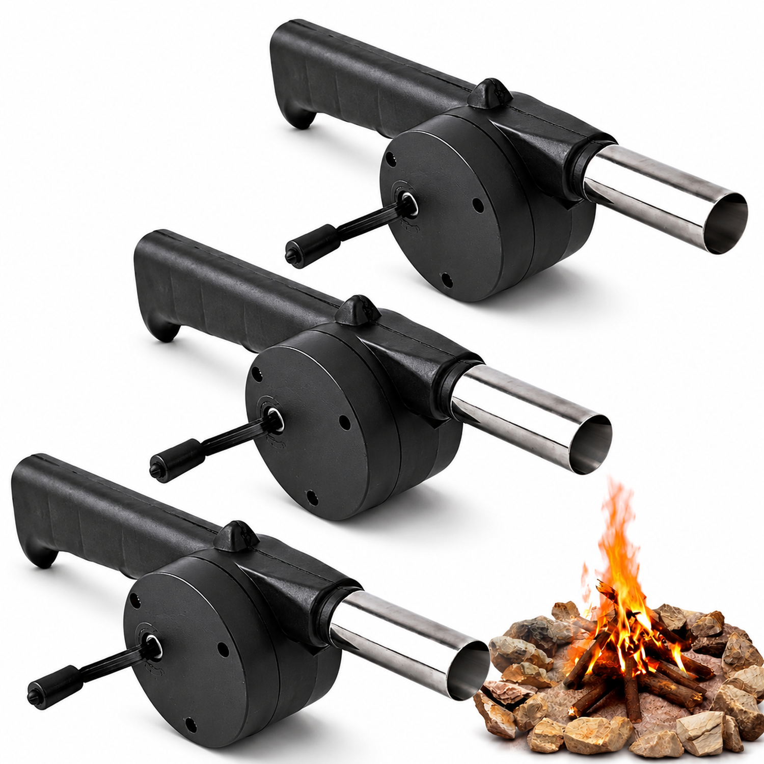 PACK X3 ENCENDEDOR SOPLADOR DE CARBÓN DE PARRILLA 104E - 1