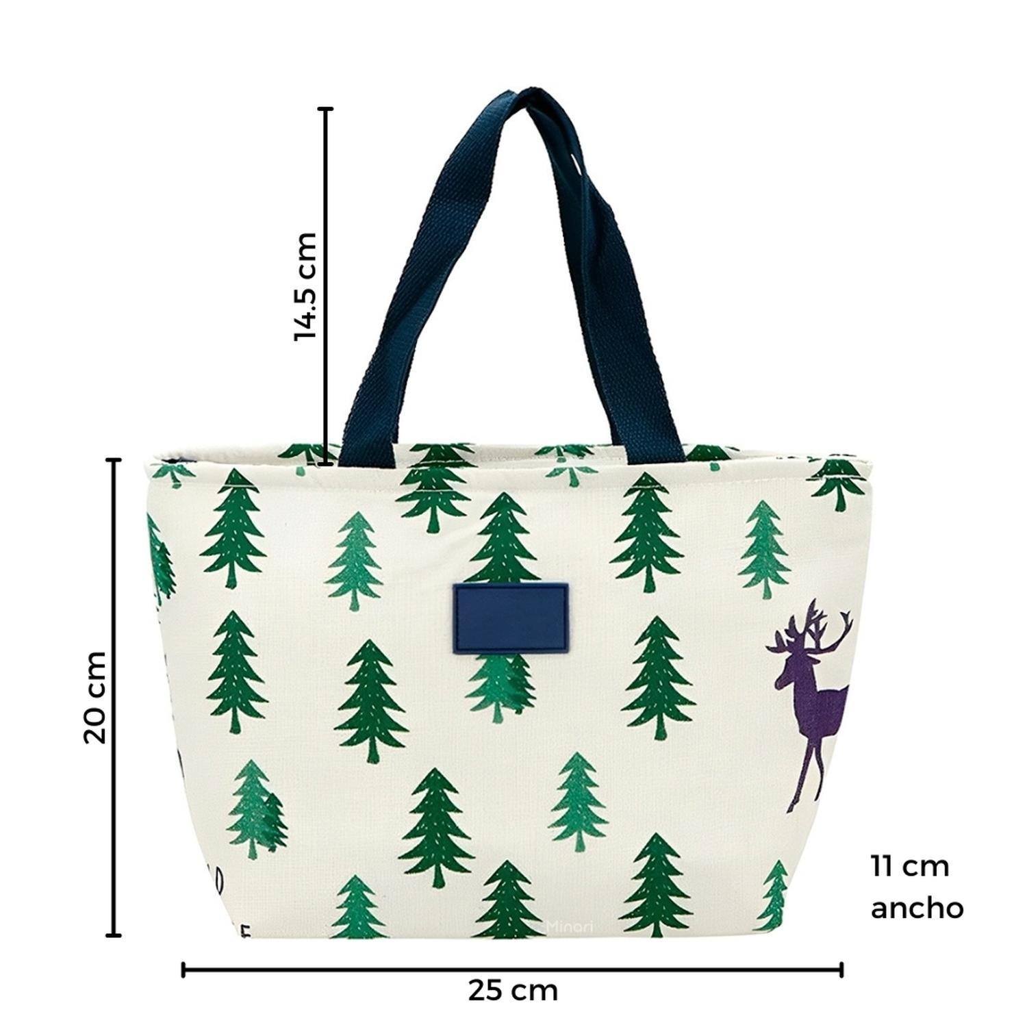 LONCHERA TÉRMICA DE ALIMENTOS BOLSO IMPERMEABLE ÁRBOLES 17L - 5
