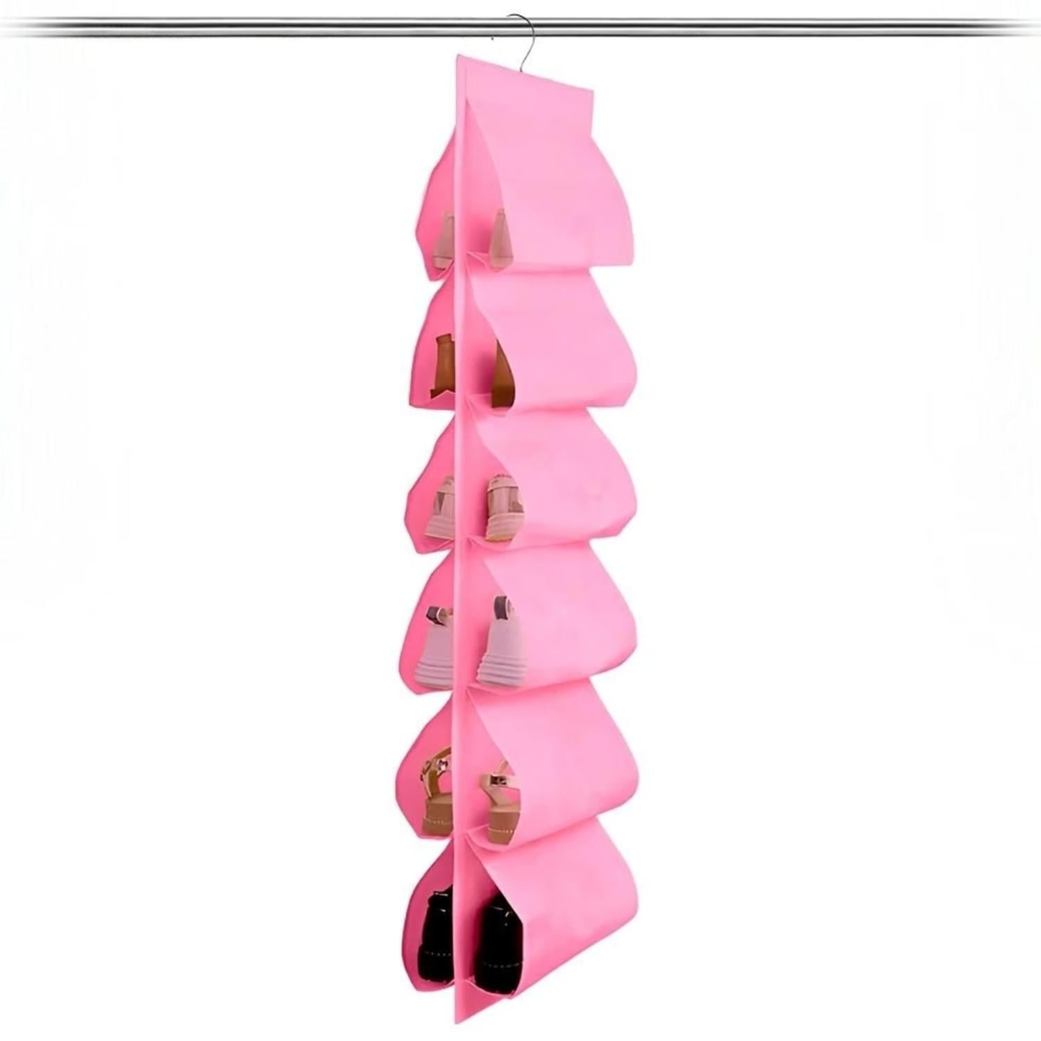 COLGADOR ORGANIZADOR DE ZAPATOS PARA CLOSET ROSA 019C - 1