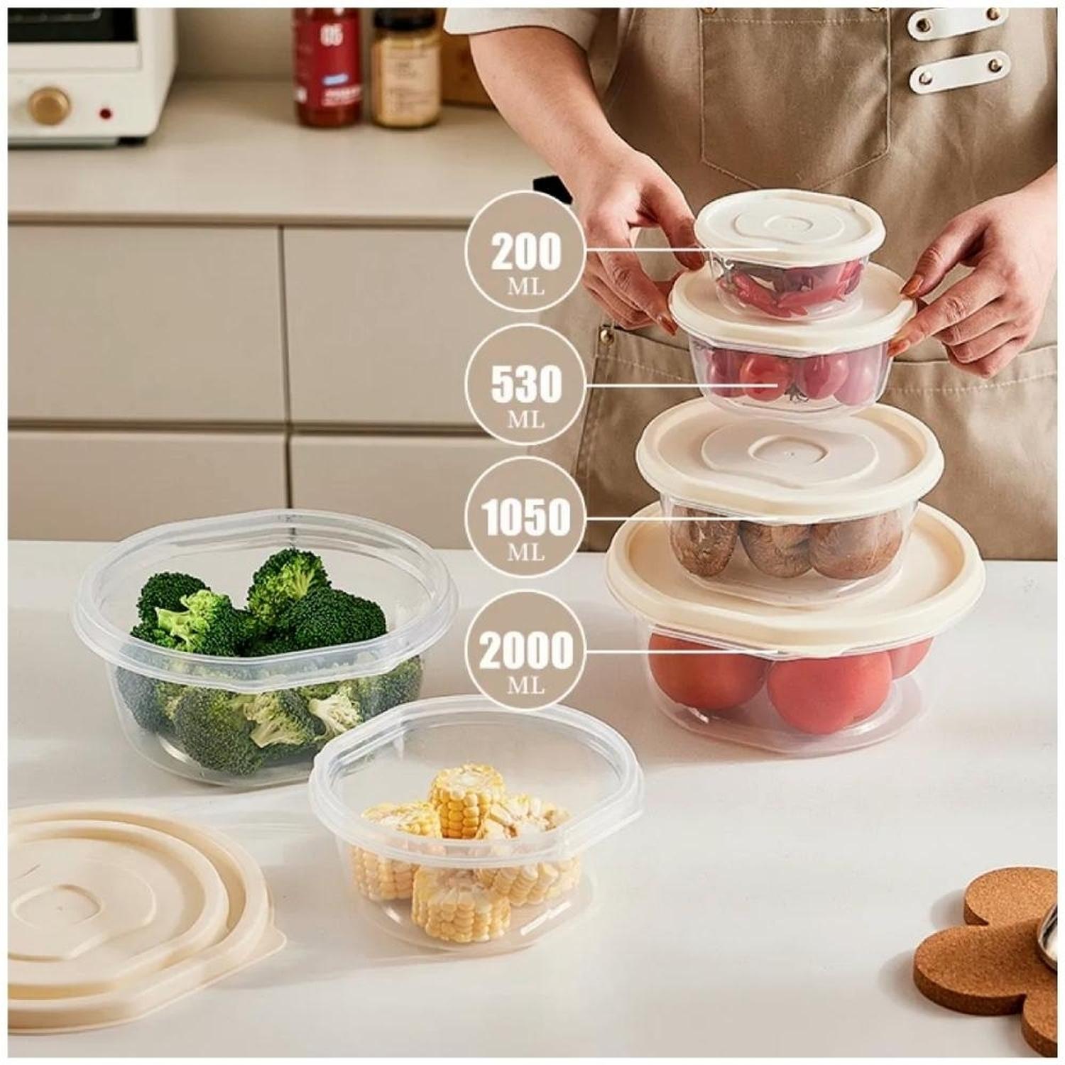 PACK X3 SET 3 TÁPER RECIPIENTE CONTENEDOR PARA ORGANIZAR ALIMENTOS 32V - 6