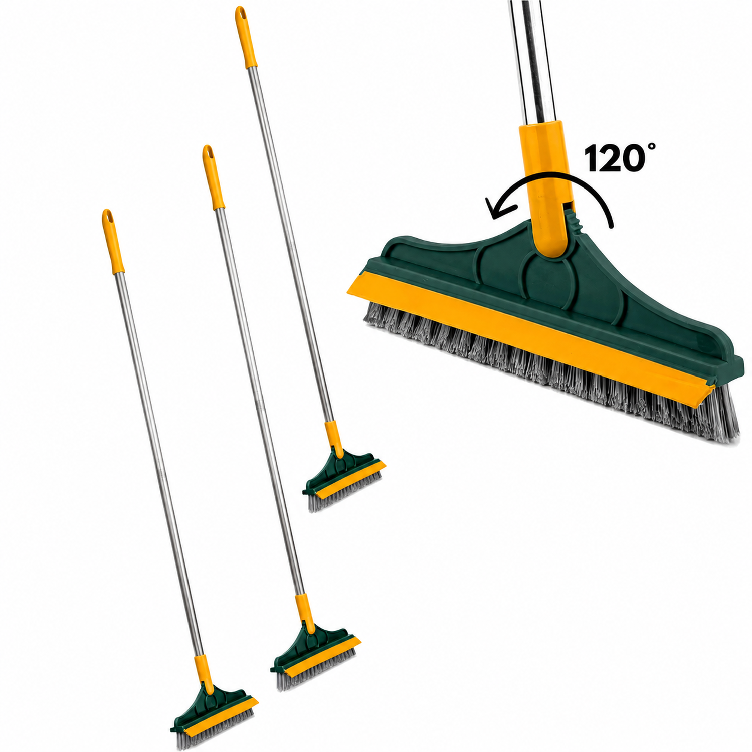 PACK X3 ESCOBA CEPILLO DE LIMPIEZA SECADOR 2EN1 V C16 - 1
