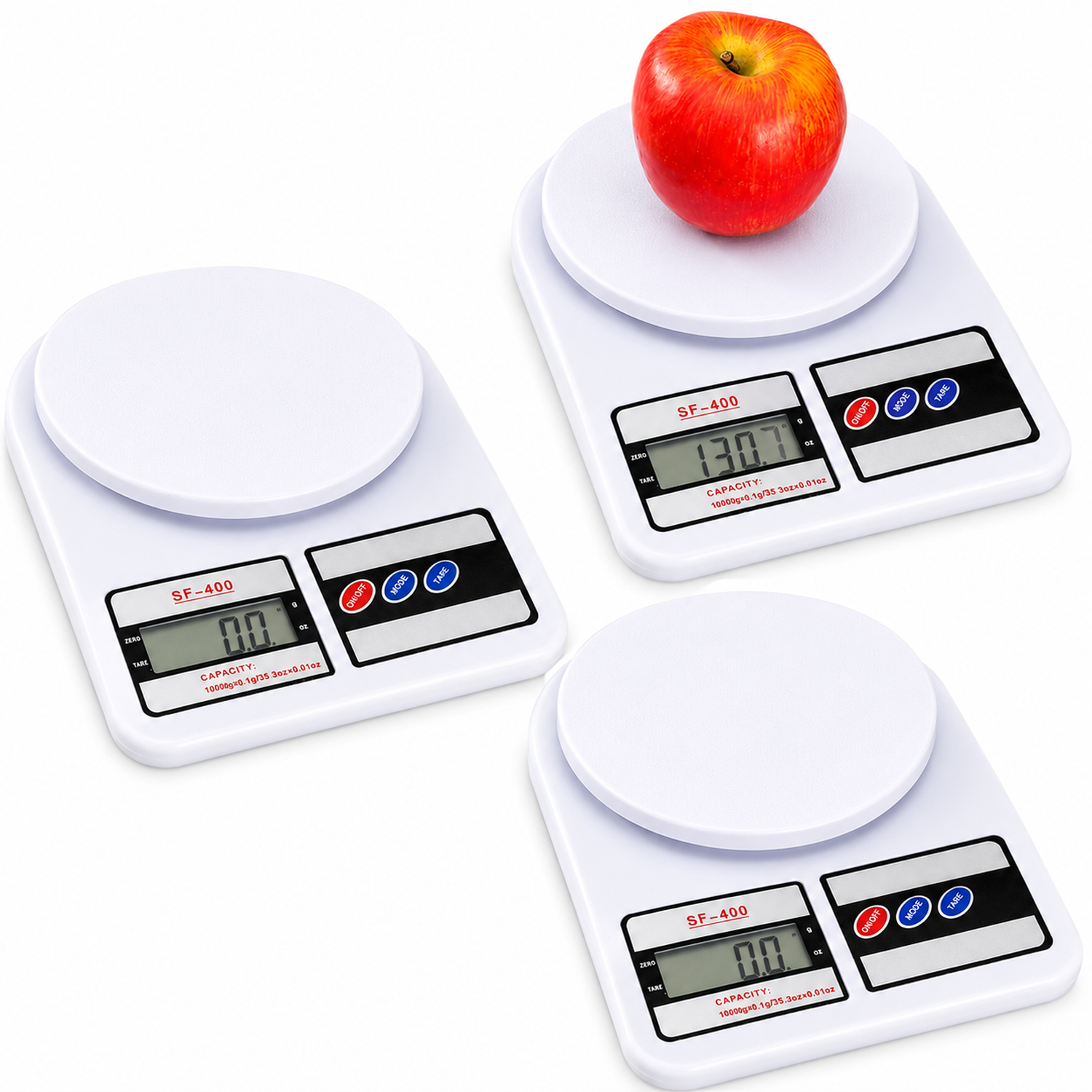 PACK X3 BALANZA GRAMERA DIGITAL PARA REPOSTERÍA 10KG - 1