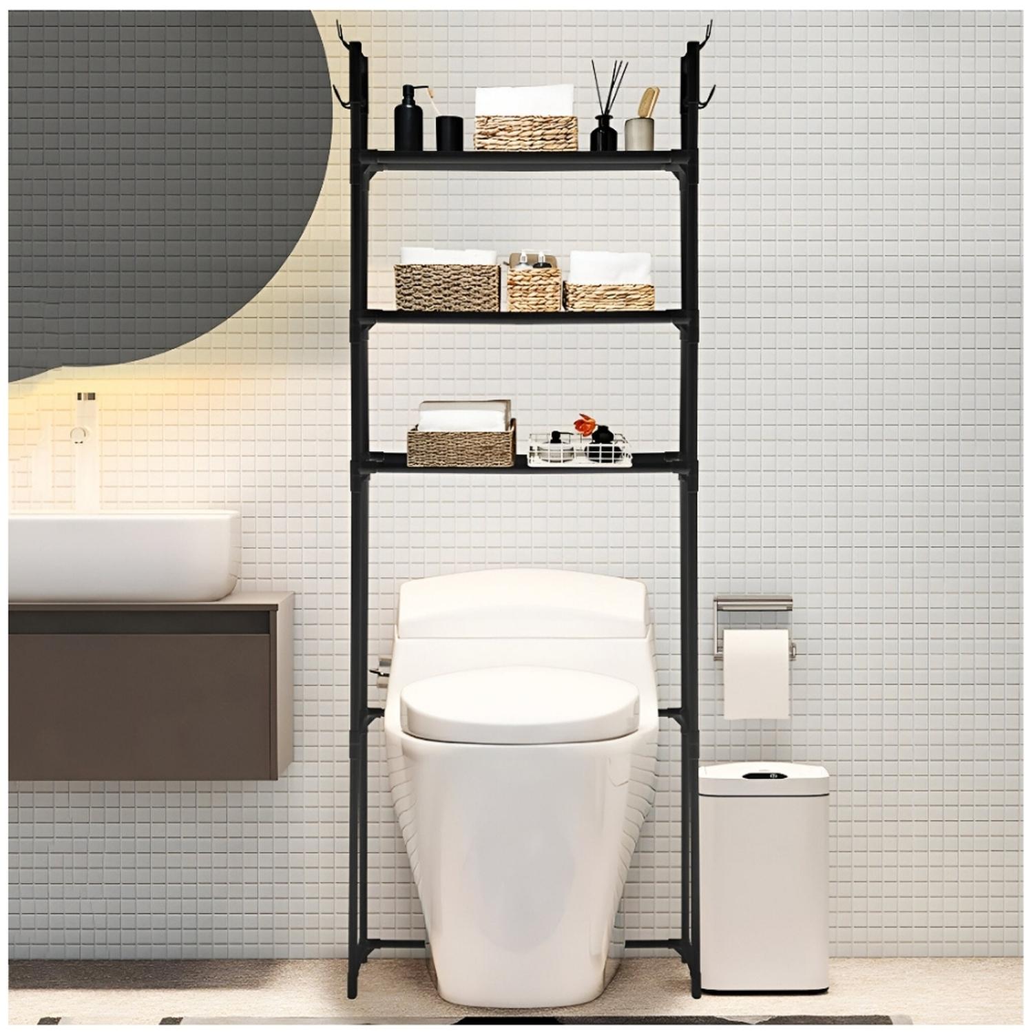 ESTANTE ORGANIZADOR DE BAÑO SOBRE INODORO MULTIUSOS NG 169B - 2