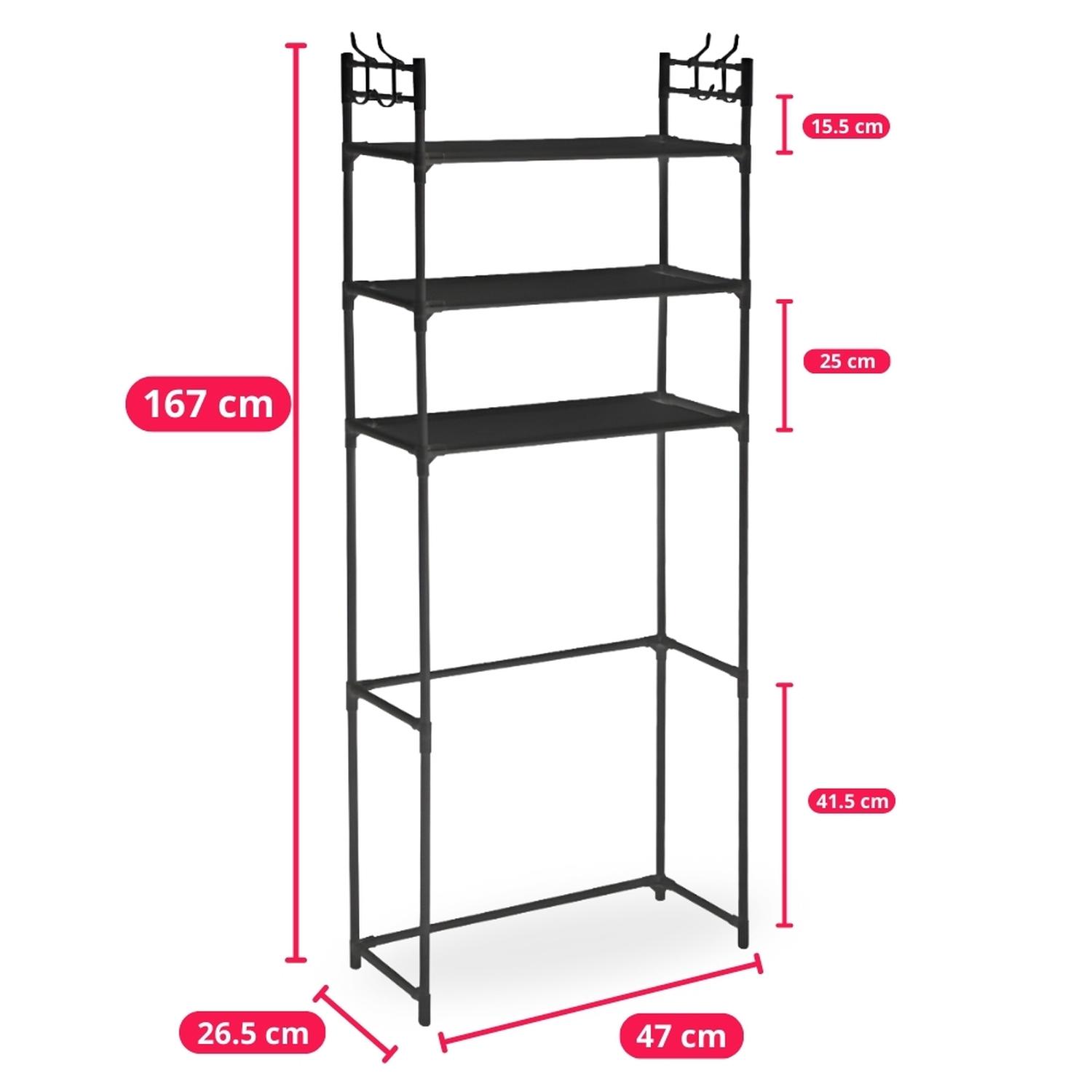 ESTANTE ORGANIZADOR DE BAÑO SOBRE INODORO MULTIUSOS NG 169B - 6