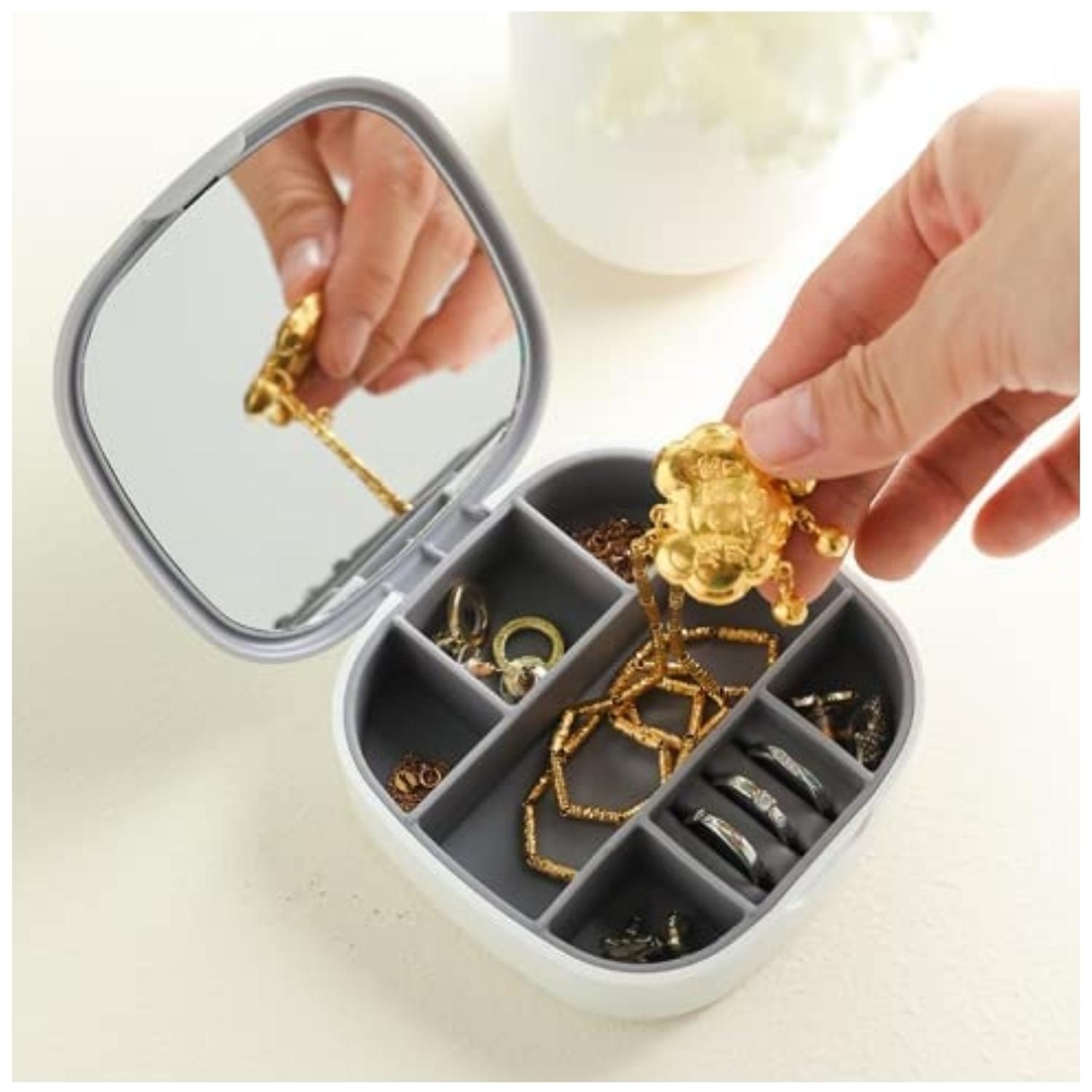PACK X3 JOYERO ORGANIZADOR DE JOYAS CON ESPEJO BL 485J - 2