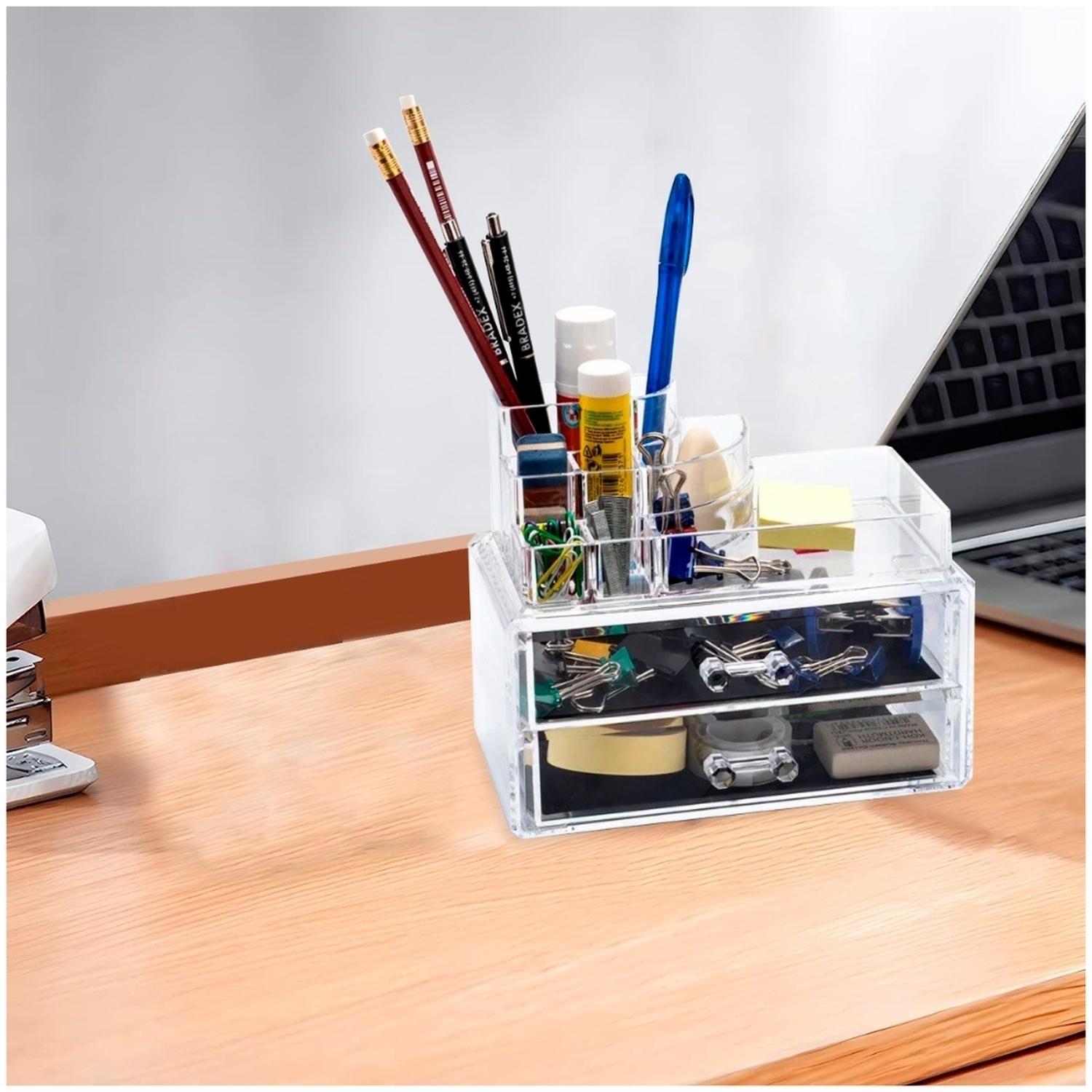 ORGANIZADOR DE ESCRITORIO OFICINA DE ACRÍLICO 86V - 2