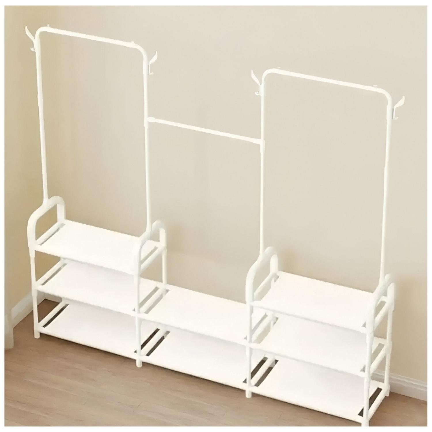 PERCHERO ORGANIZADOR ZAPATERA COLGADOR DE ROPA MULTIFUNCIONAL BL PZ30 - 5