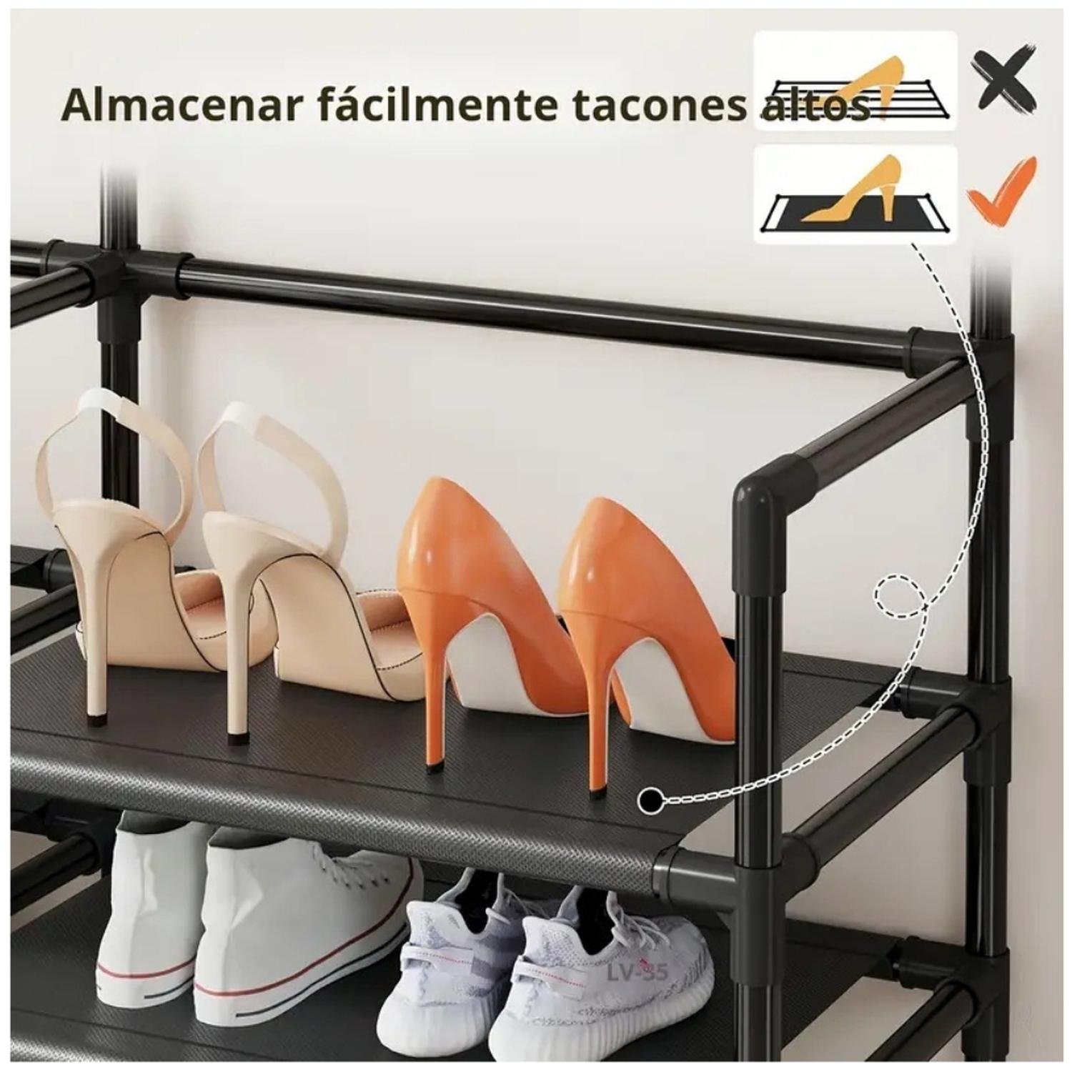PERCHERO ORGANIZADOR ZAPATERA COLGADOR DE ROPA MULTIFUNCIONAL NG PZ30 - 3