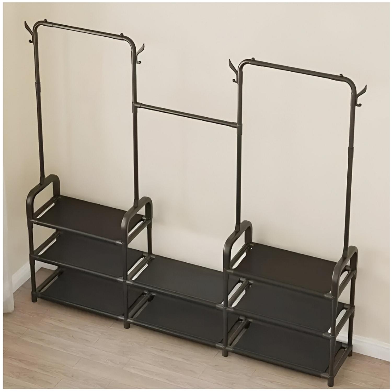 PERCHERO ORGANIZADOR ZAPATERA COLGADOR DE ROPA MULTIFUNCIONAL NG PZ30 - 5