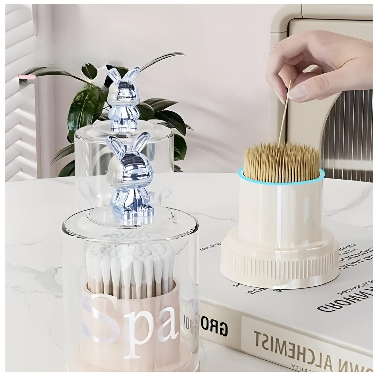 SOPORTE ORGANIZADOR PALILLO DENTAL MONDADIENTES HISOPOS BG OP91 - 4