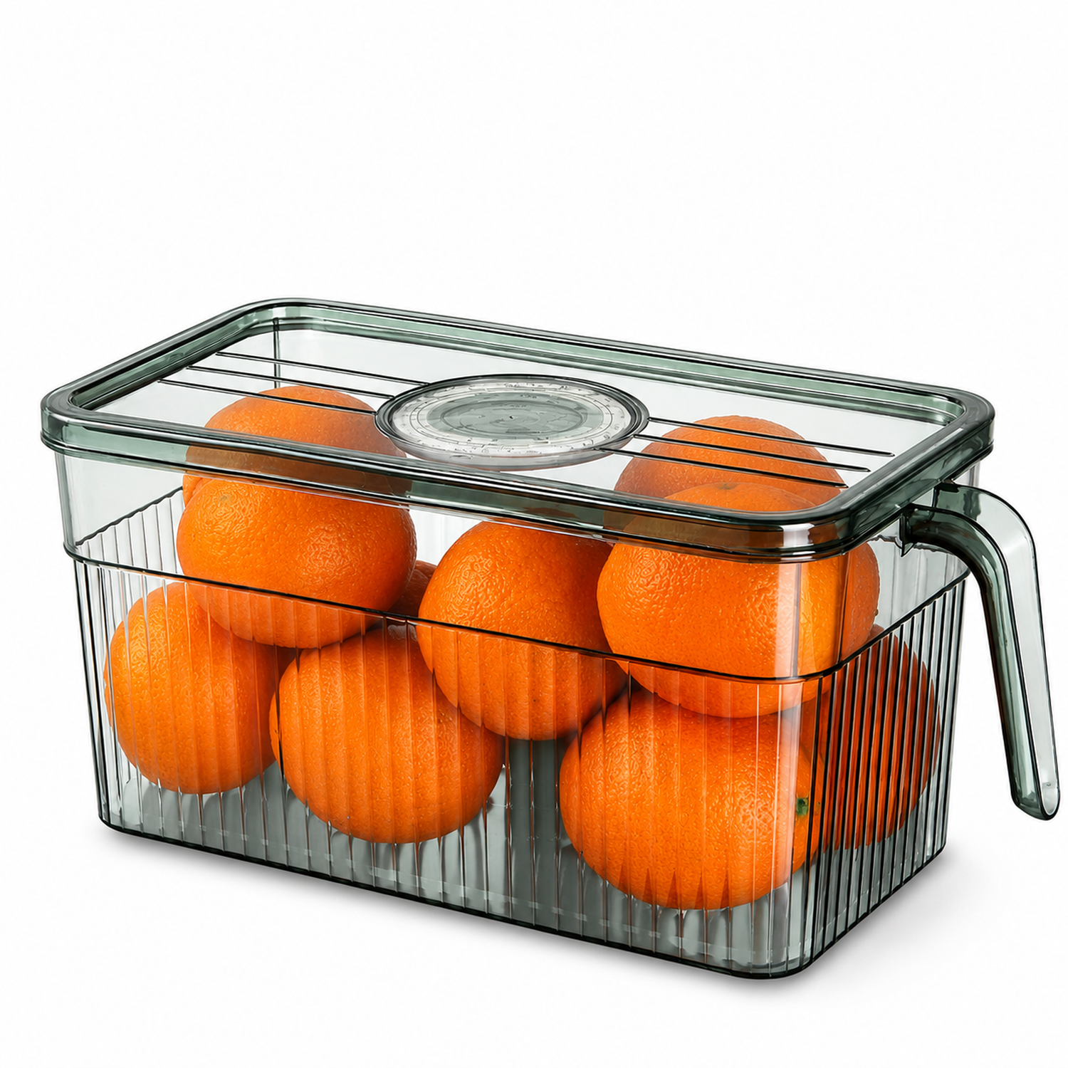 PACK X3 CONTENEDOR ORGANIZADOR DE FRUTAS Y VERDURAS CON TAPA V T14 - 1
