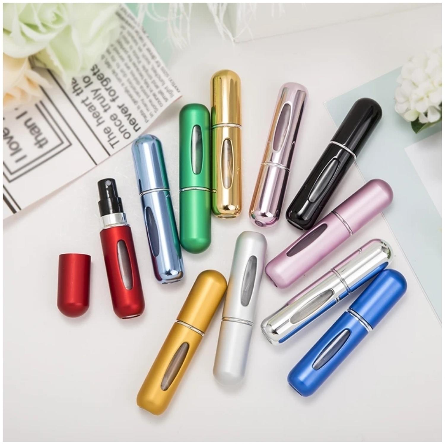 PACK X2 DISPENSADOR ATOMIZADOR DE PERFUME PARA VIAJE PORTÁTIL Y RECARGABLE 5ML A15 - 2