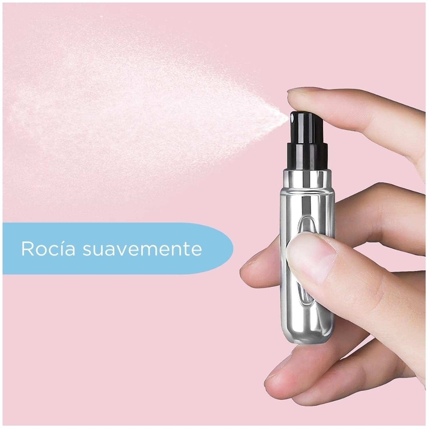 PACK X2 DISPENSADOR ATOMIZADOR DE PERFUME PARA VIAJE PORTÁTIL Y RECARGABLE 5ML A15 - 4