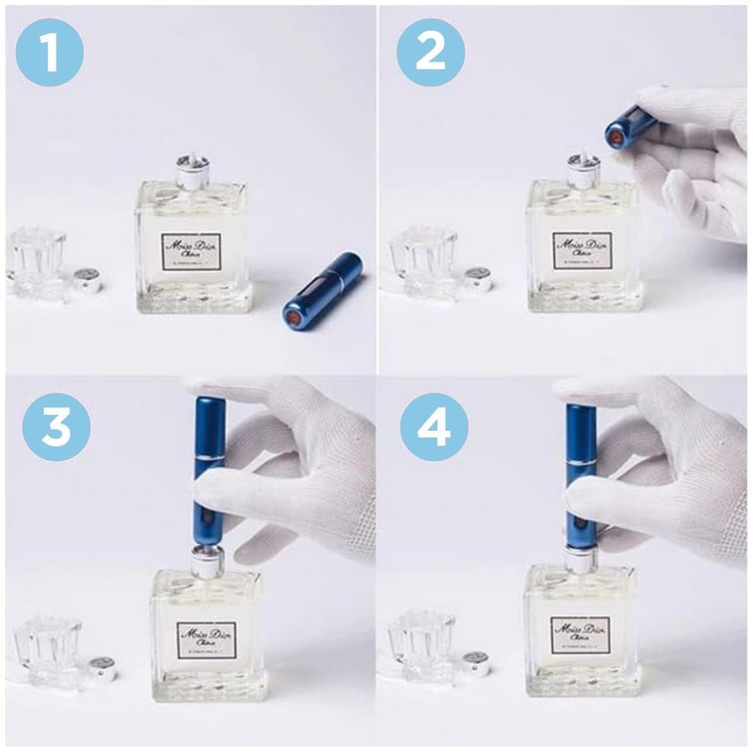 PACK X2 DISPENSADOR ATOMIZADOR DE PERFUME PARA VIAJE PORTÁTIL Y RECARGABLE 5ML A15 - 6