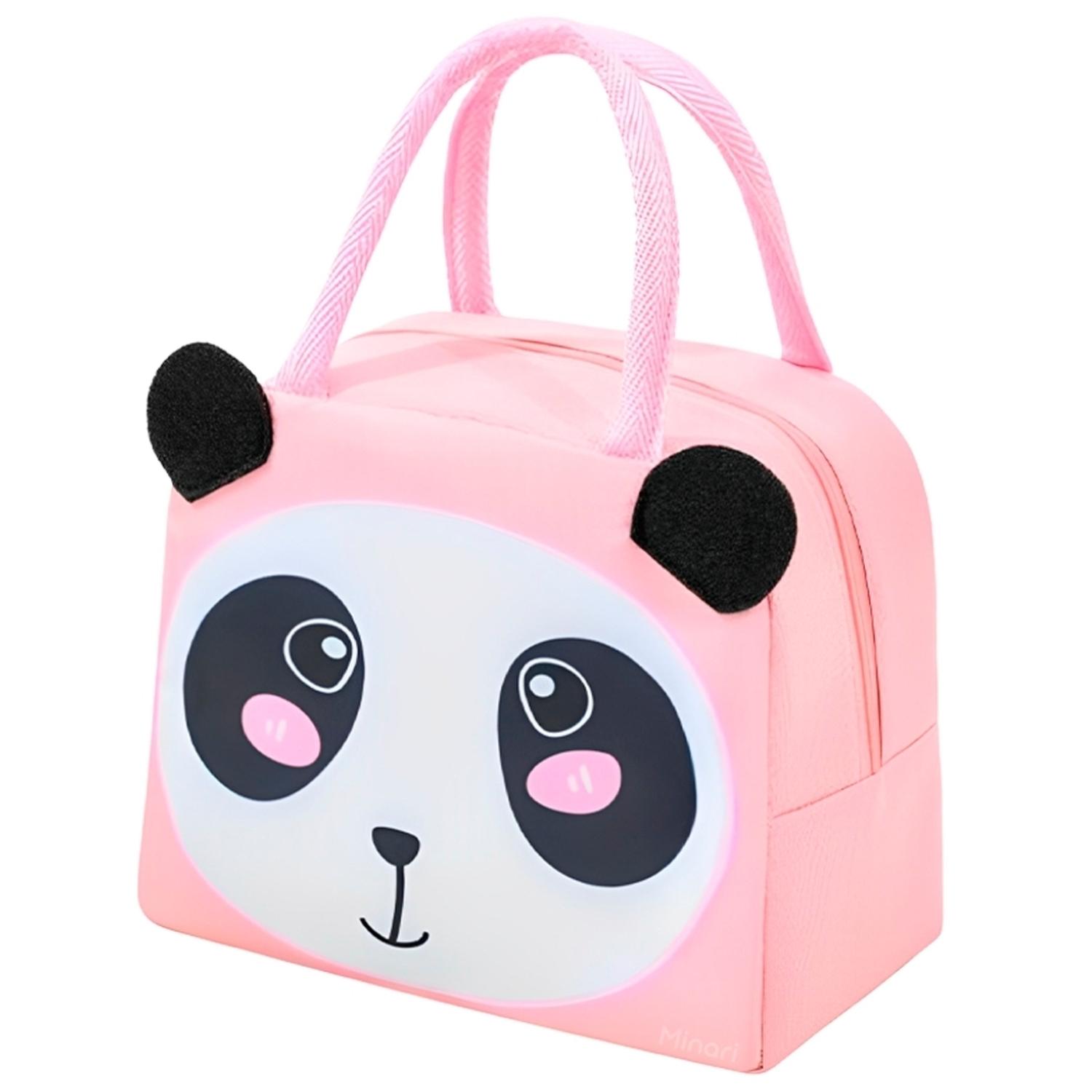 LONCHERA TÉRMICA INFANTIL ROSADO DISEÑO PANDA 52L - 1