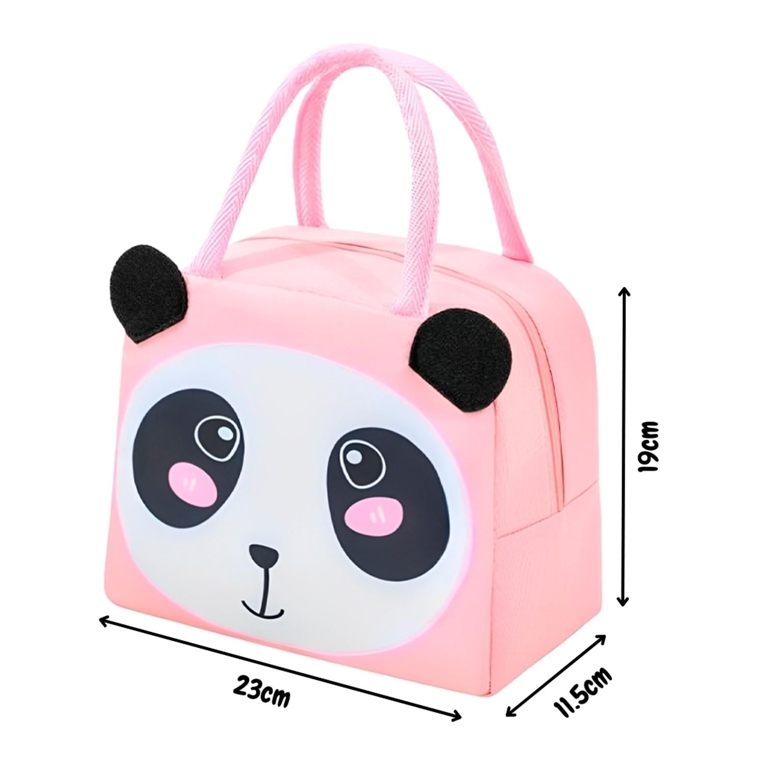 LONCHERA TÉRMICA INFANTIL ROSADO DISEÑO PANDA 52L - 4