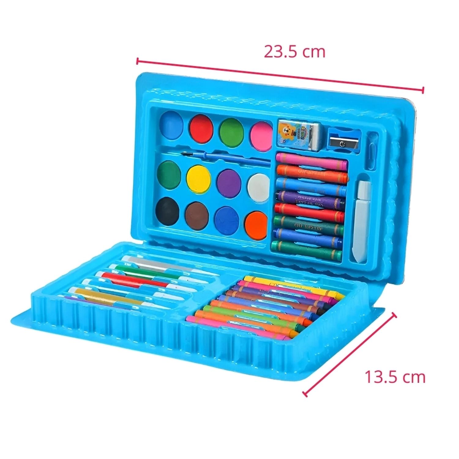 SET DE ARTE Y DIBUJO 42 PIEZAS SA42 AZUL DISEÑO ALEATORIO - 7