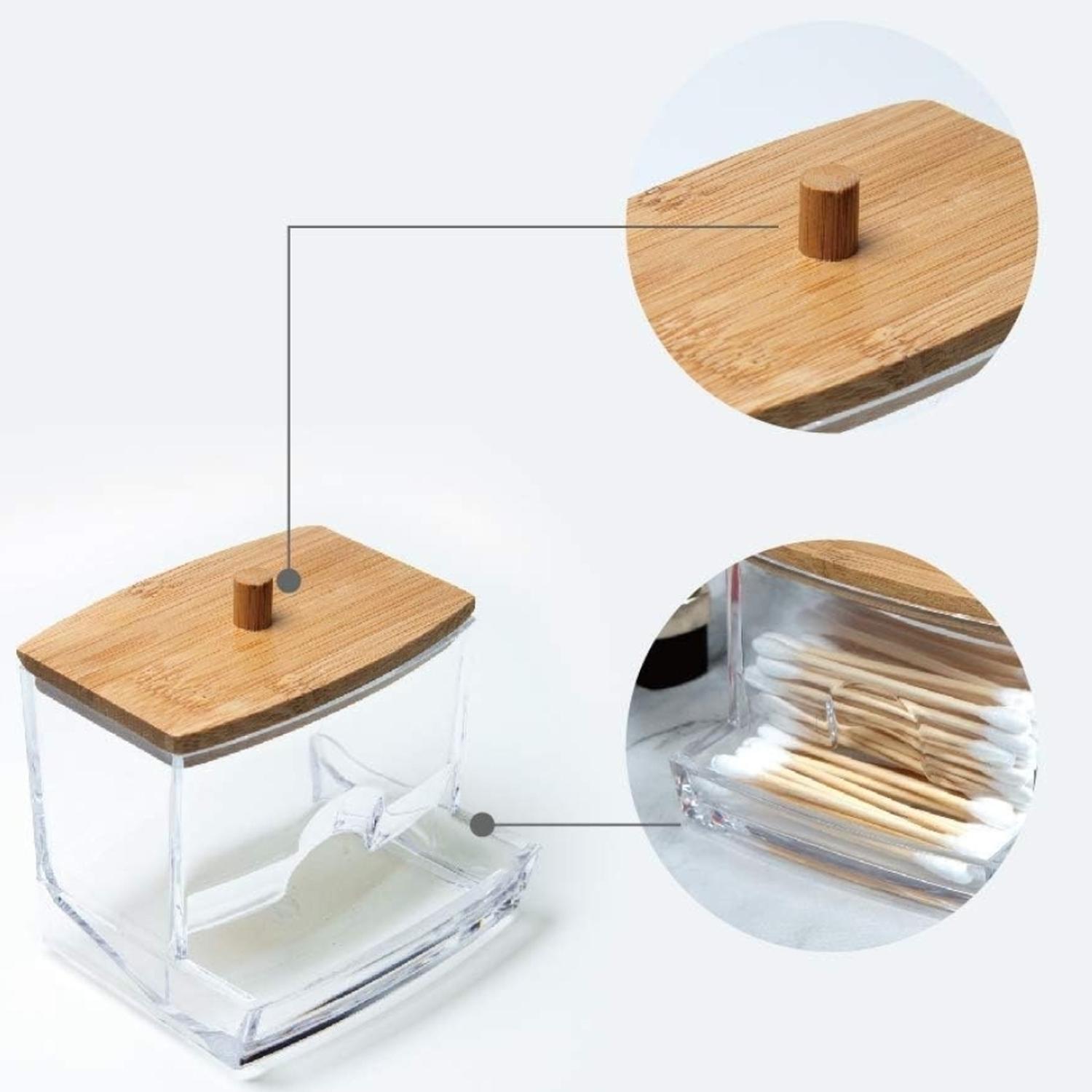 PACK X3 ORGANIZADOR ACRÍLICO TAPA DE MADERA A171 - 4