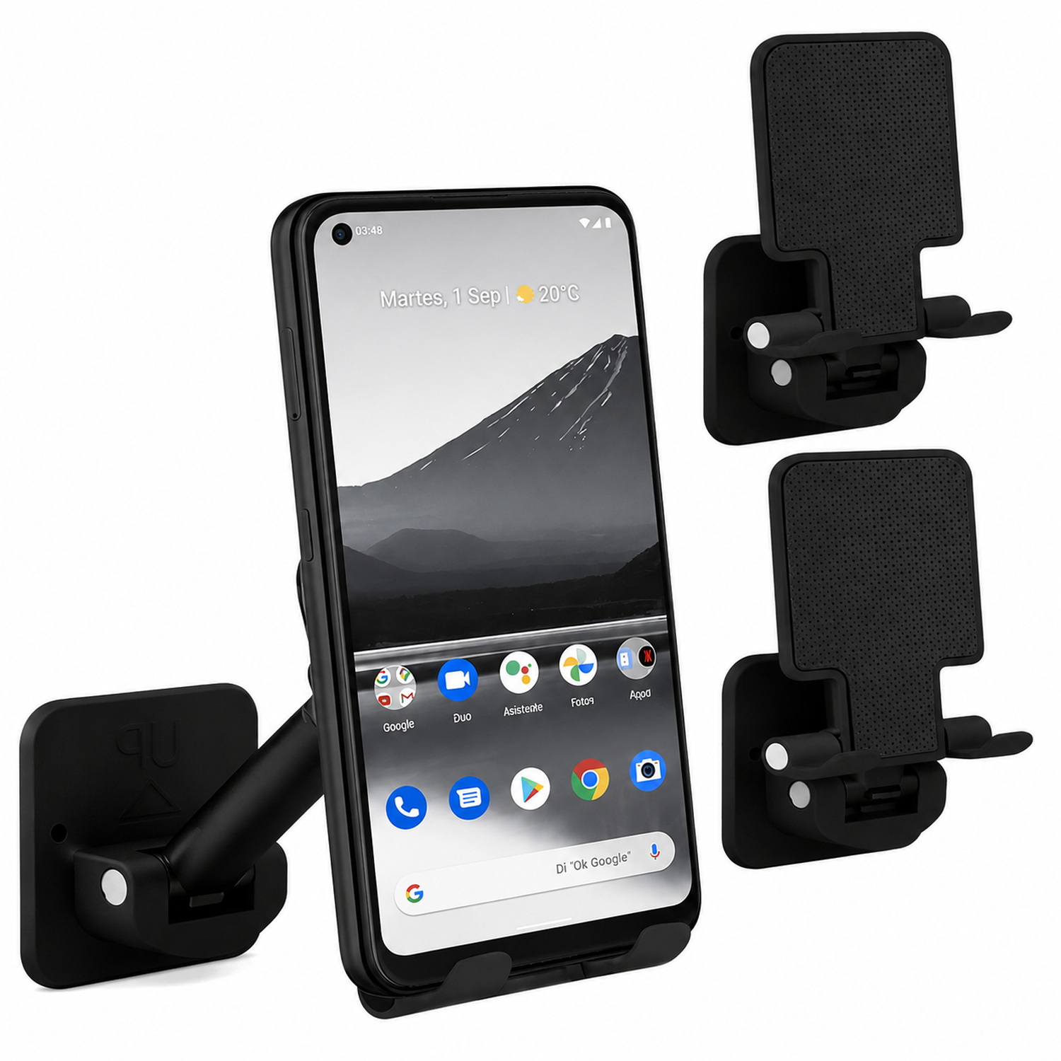 PACK X3 SOPORTE CELULAR AJUSTABLE 2EN1 PARED Y ESCRITORIO NG C08 - 1