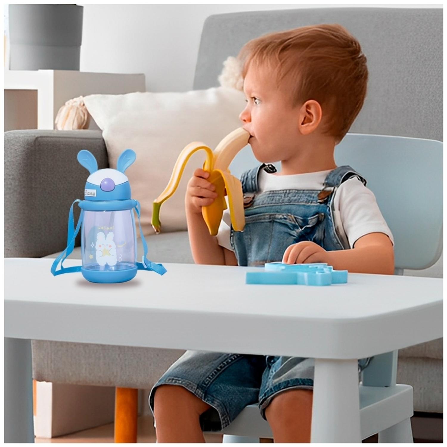 BOTELLA TOMATODO ANTI DERRAME PARA NIÑOS AZUL 958T - 2