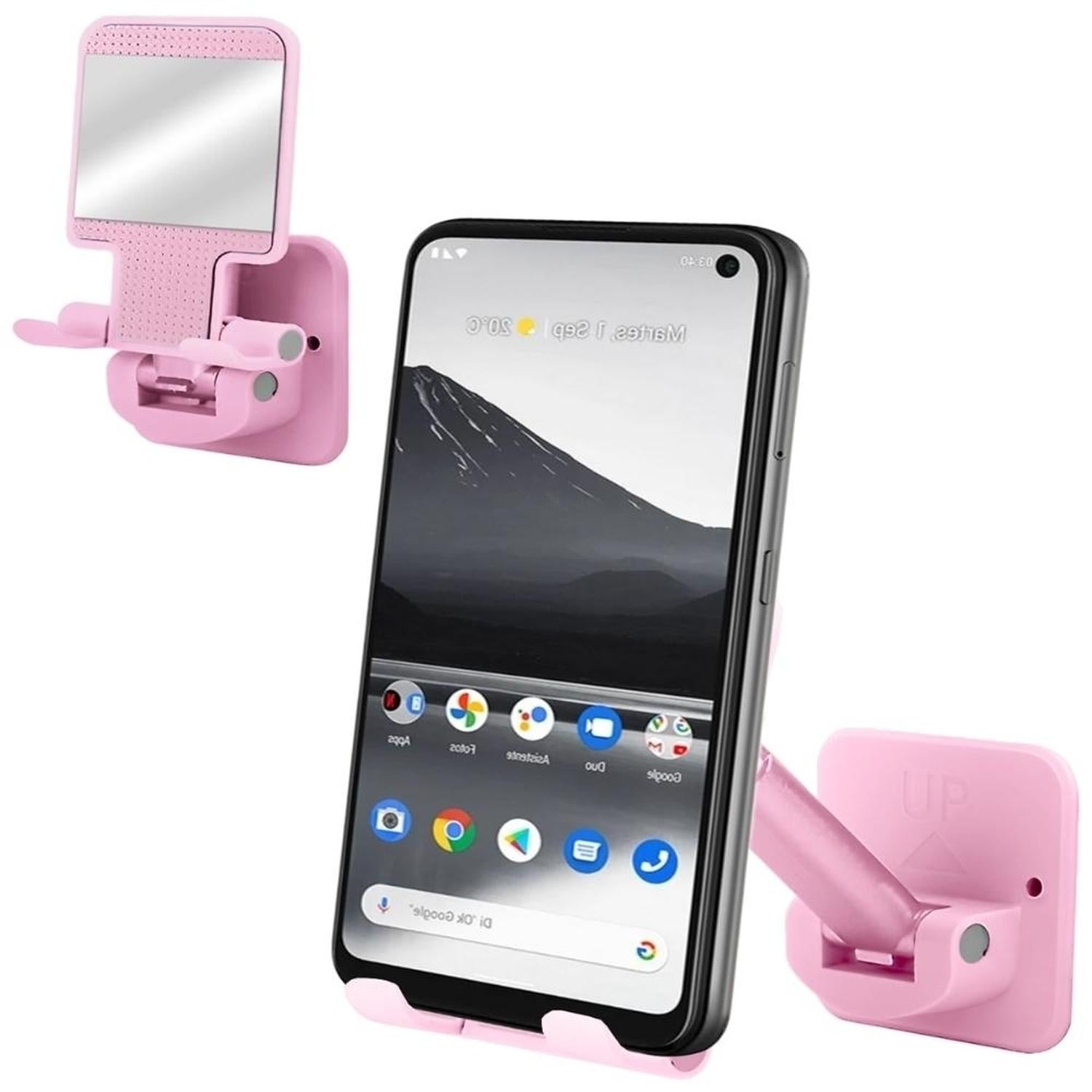 SOPORTE CELULAR AJUSTABLE COLGANTE PARA PARED Y ESCRITORIO 2EN1 RS C08 - 1
