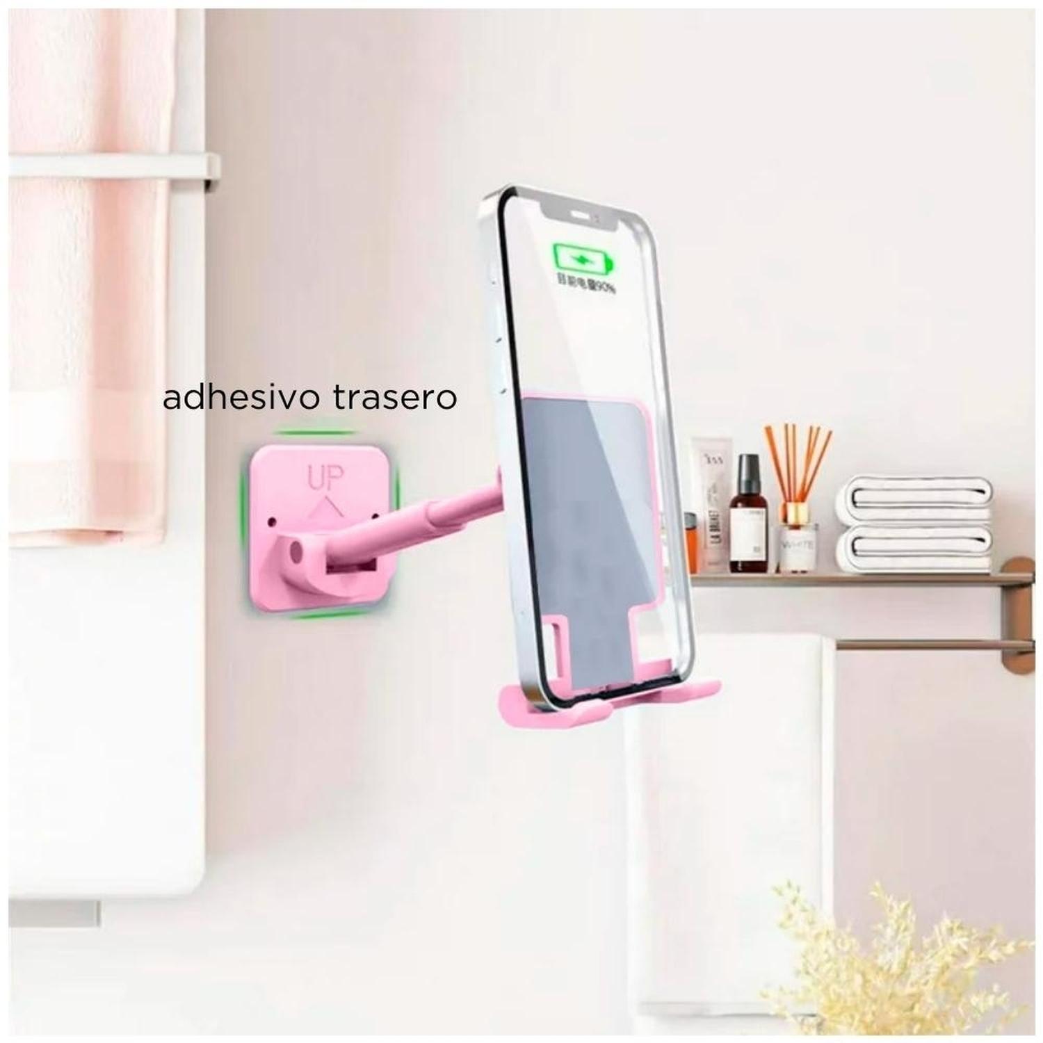 SOPORTE CELULAR AJUSTABLE COLGANTE PARA PARED Y ESCRITORIO 2EN1 RS C08 - 2