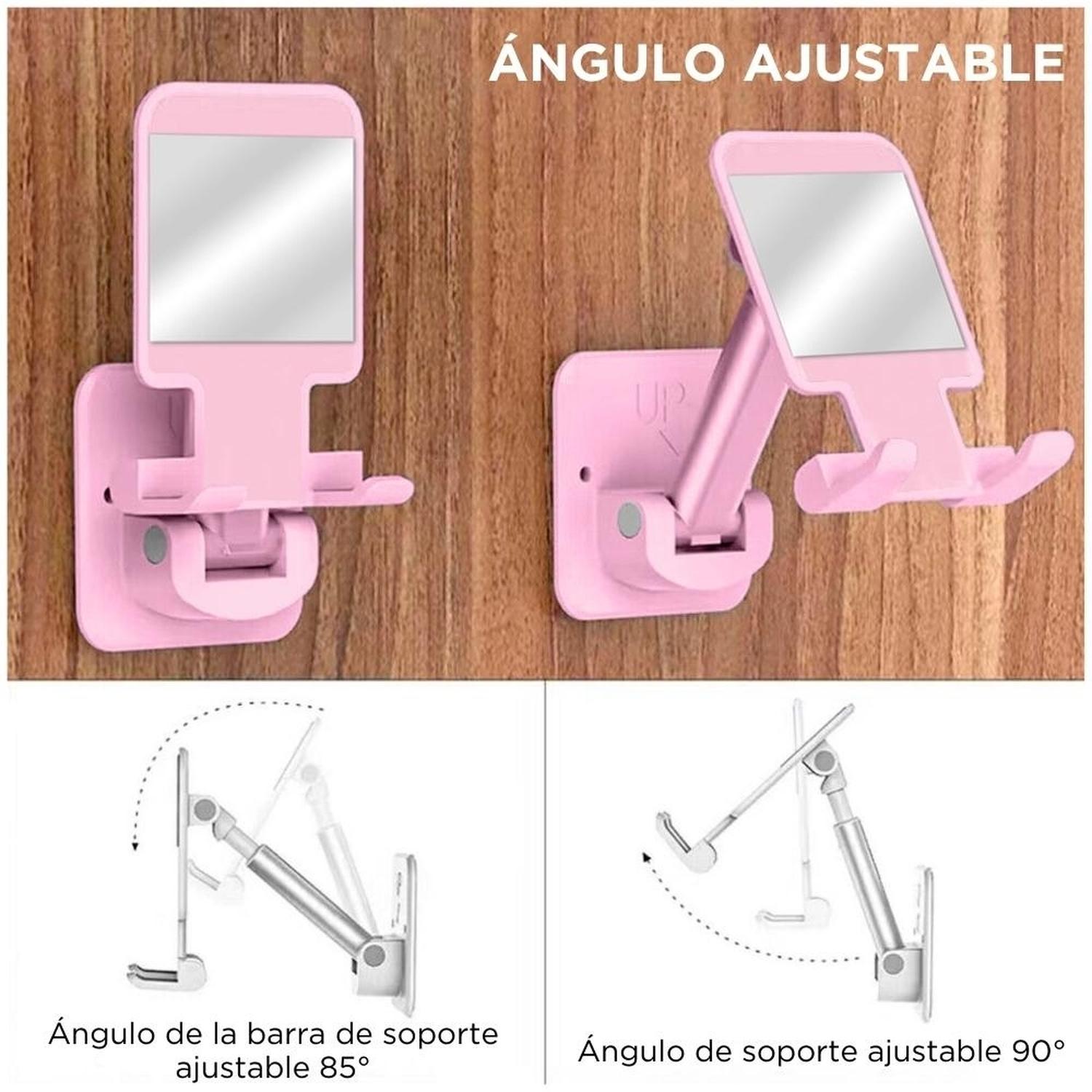 SOPORTE CELULAR AJUSTABLE COLGANTE PARA PARED Y ESCRITORIO 2EN1 RS C08 - 3
