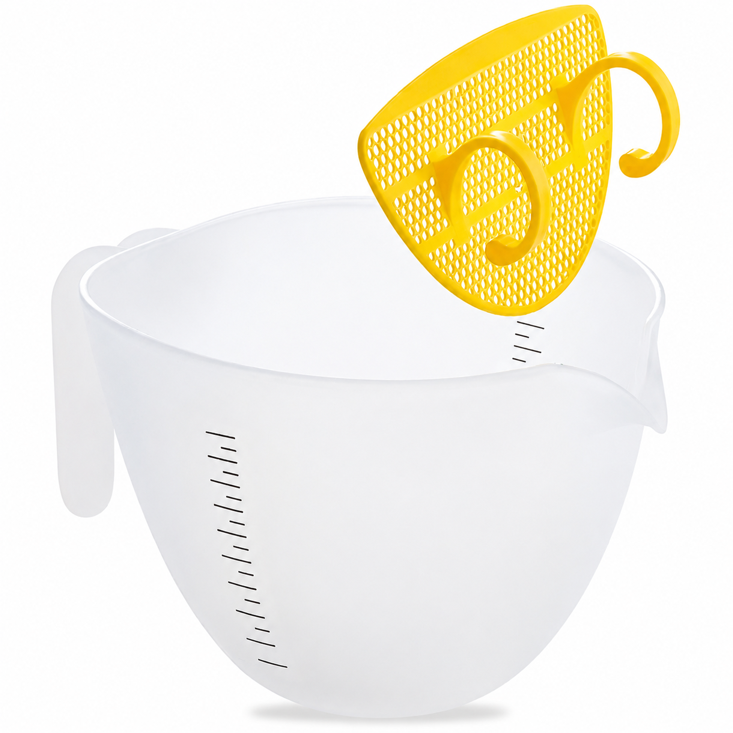 PACK X6 TAZA MEDIDORA MEZCLADOR CON COLADOR ARROZ HUEVOS 500ML T50 - 8
