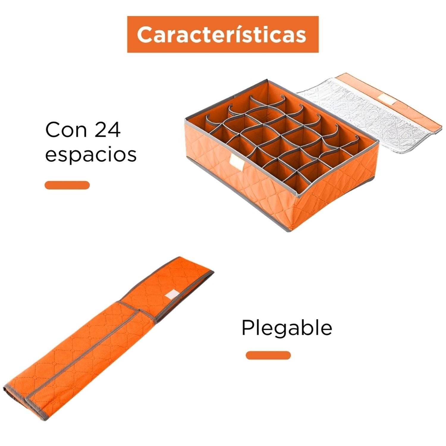 PACK X3 ORGANIZADOR DE MEDIAS ROPA INTERIOR 24 ESPACIOS NJ 490V - 3