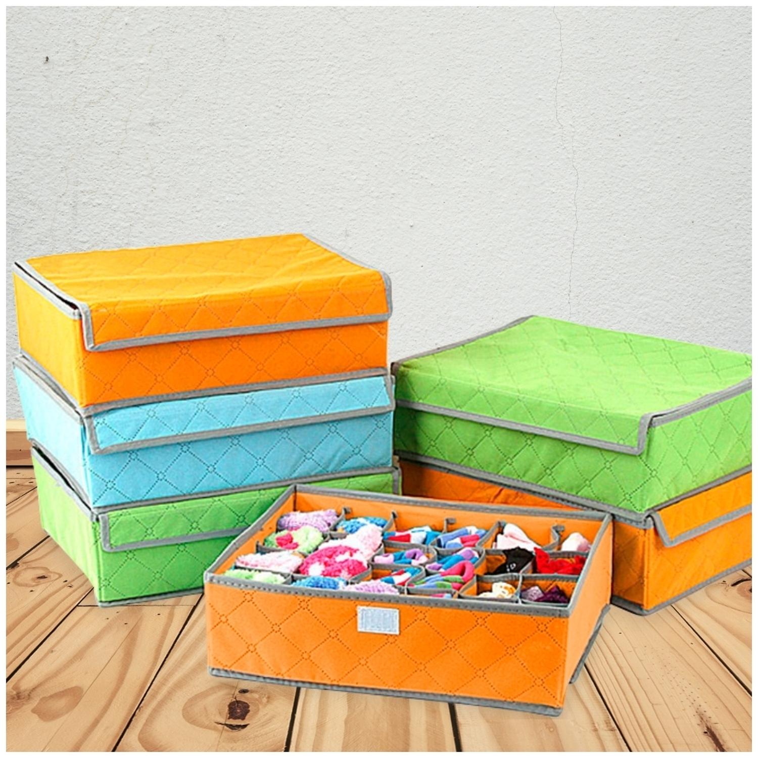 PACK X3 ORGANIZADOR DE MEDIAS ROPA INTERIOR 24 ESPACIOS NJ 490V - 5