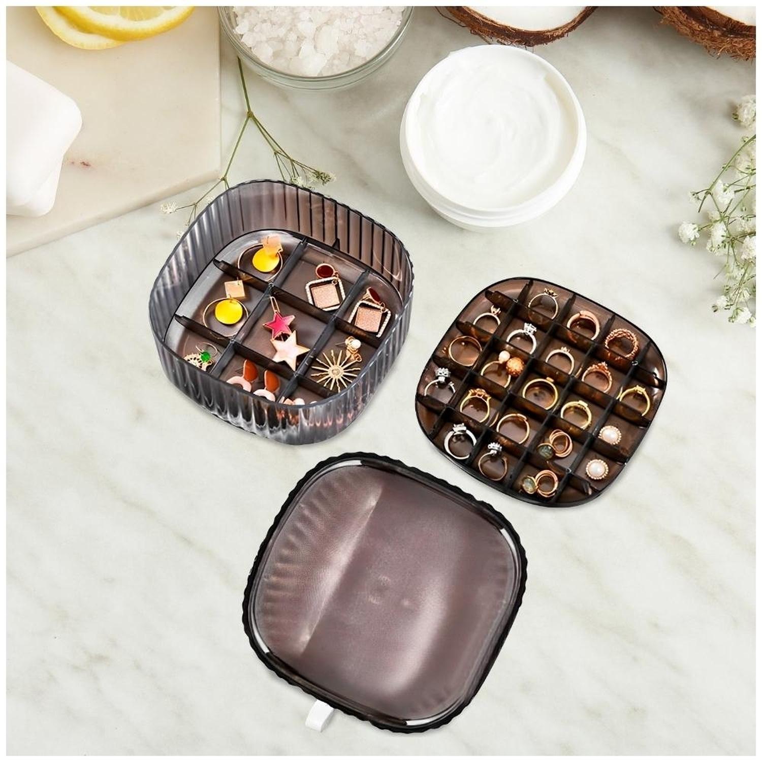 PACK X3 JOYERO ORGANIZADOR DE JOYAS PARA ANILLOS Y RELOJES NG J36 - 2