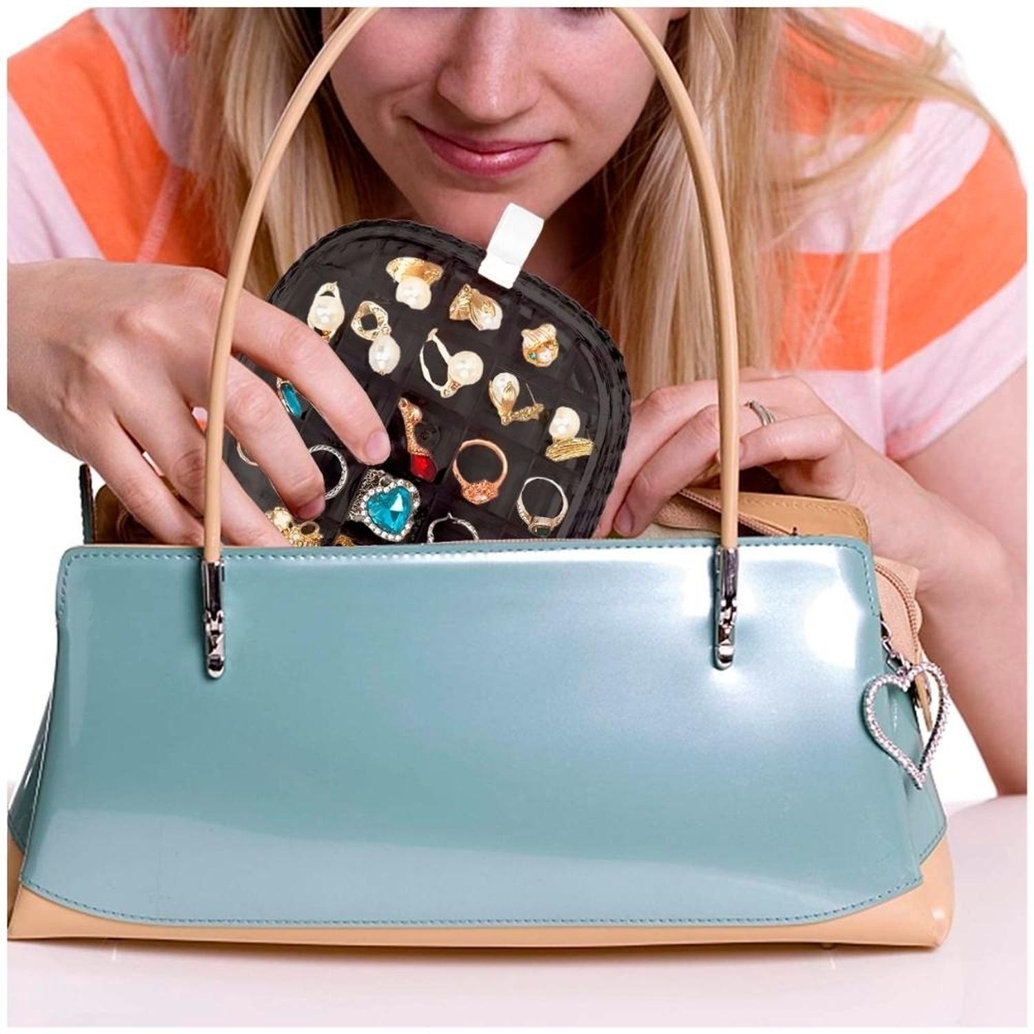 PACK X3 JOYERO ORGANIZADOR DE JOYAS PARA ANILLOS Y RELOJES NG J36 - 3