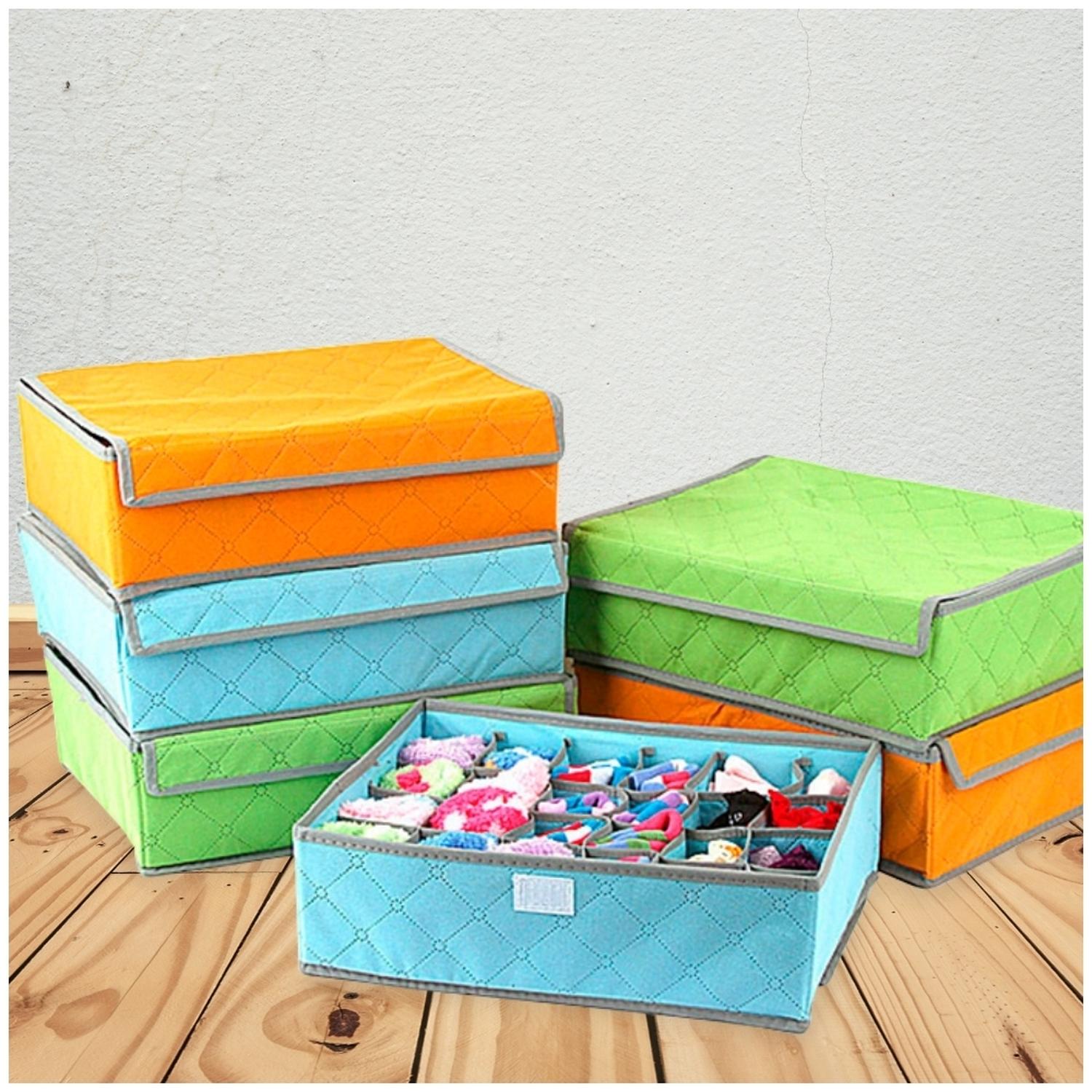 PACK X3 ORGANIZADOR DE MEDIAS ROPA INTERIOR 24 ESPACIO CL 490V - 2
