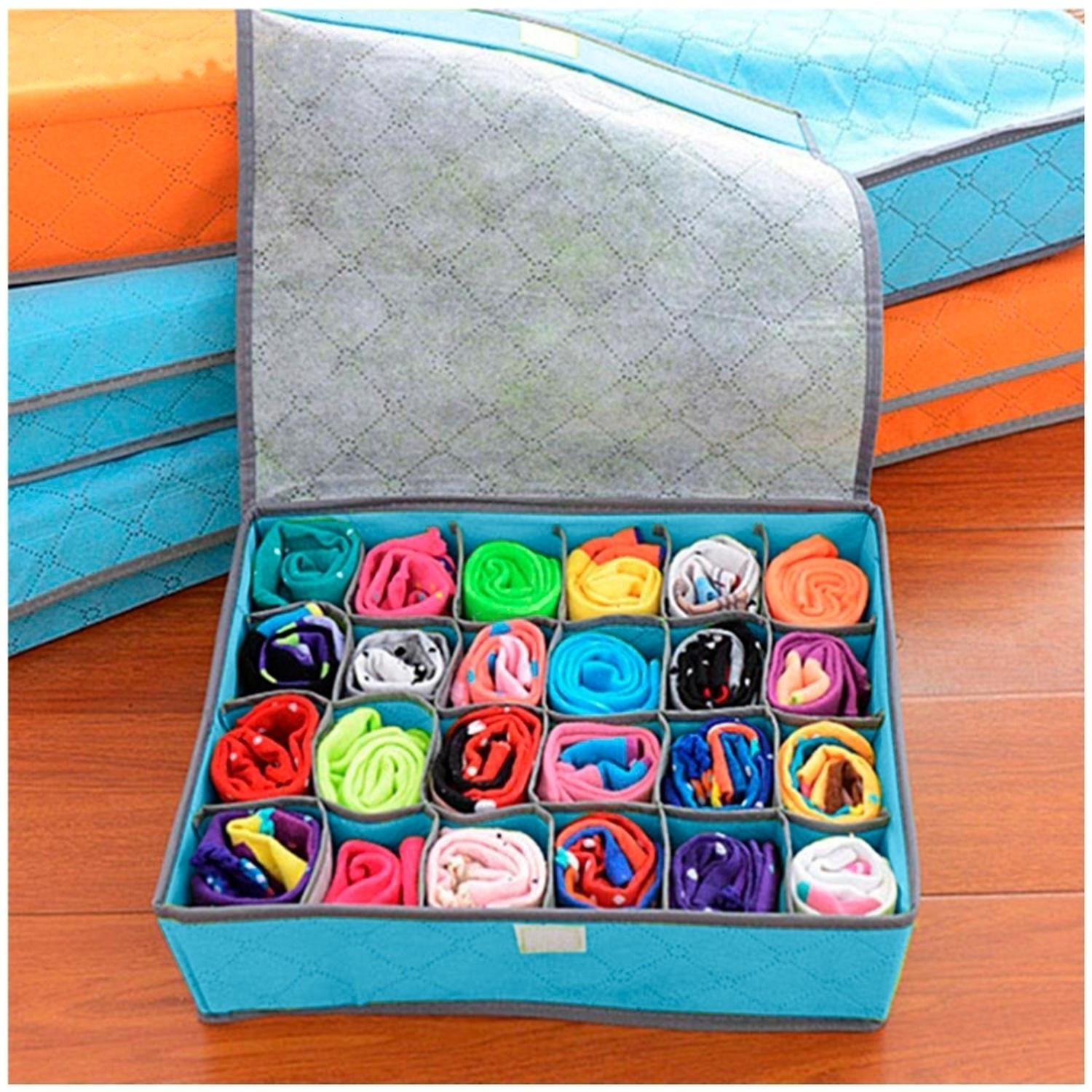 PACK X3 ORGANIZADOR DE MEDIAS ROPA INTERIOR 24 ESPACIO CL 490V - 3