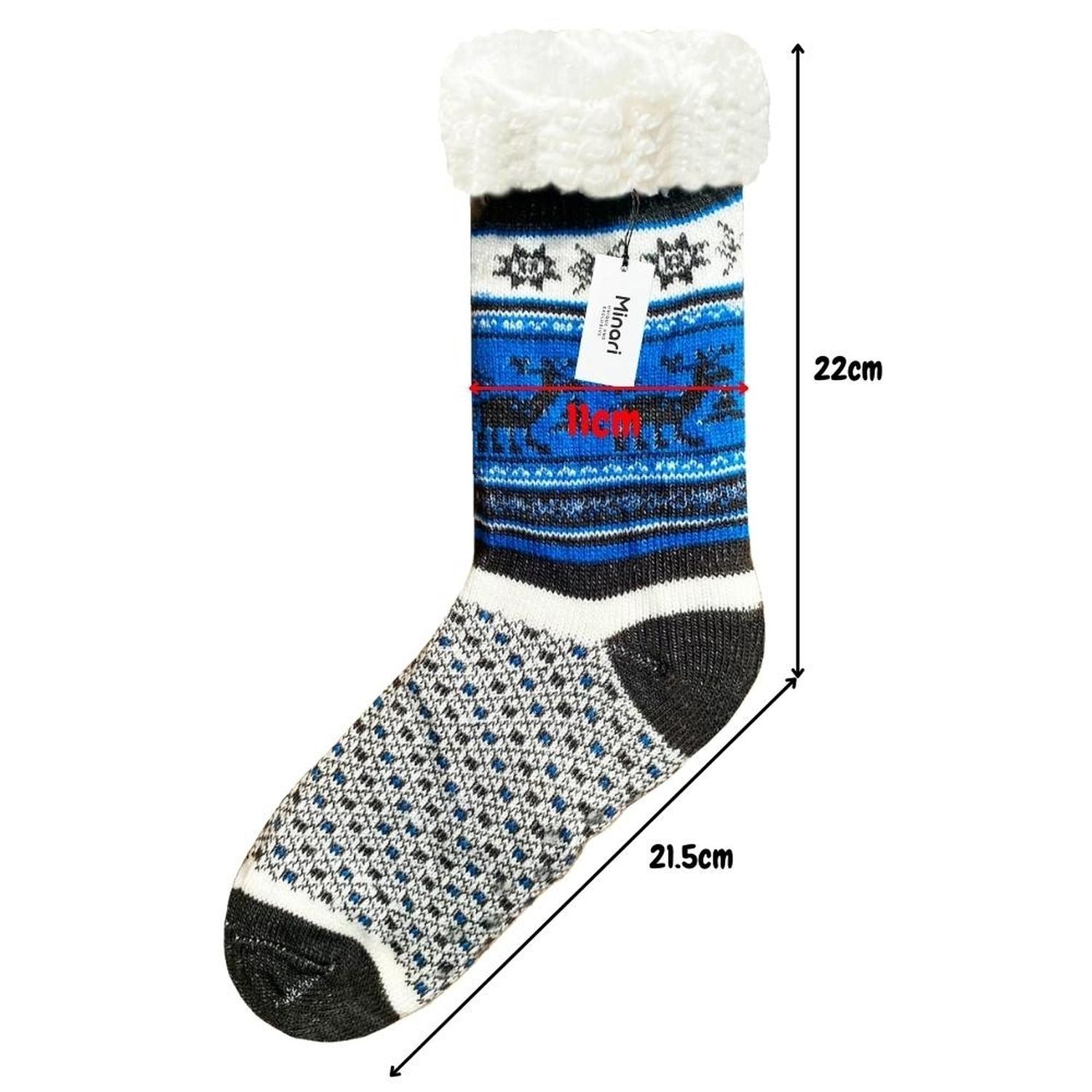 MEDIAS DE CARNERO ANTIDESLIZANTES UNISEX ADULTO M10 - DISEÑO ALEATORIO - 4