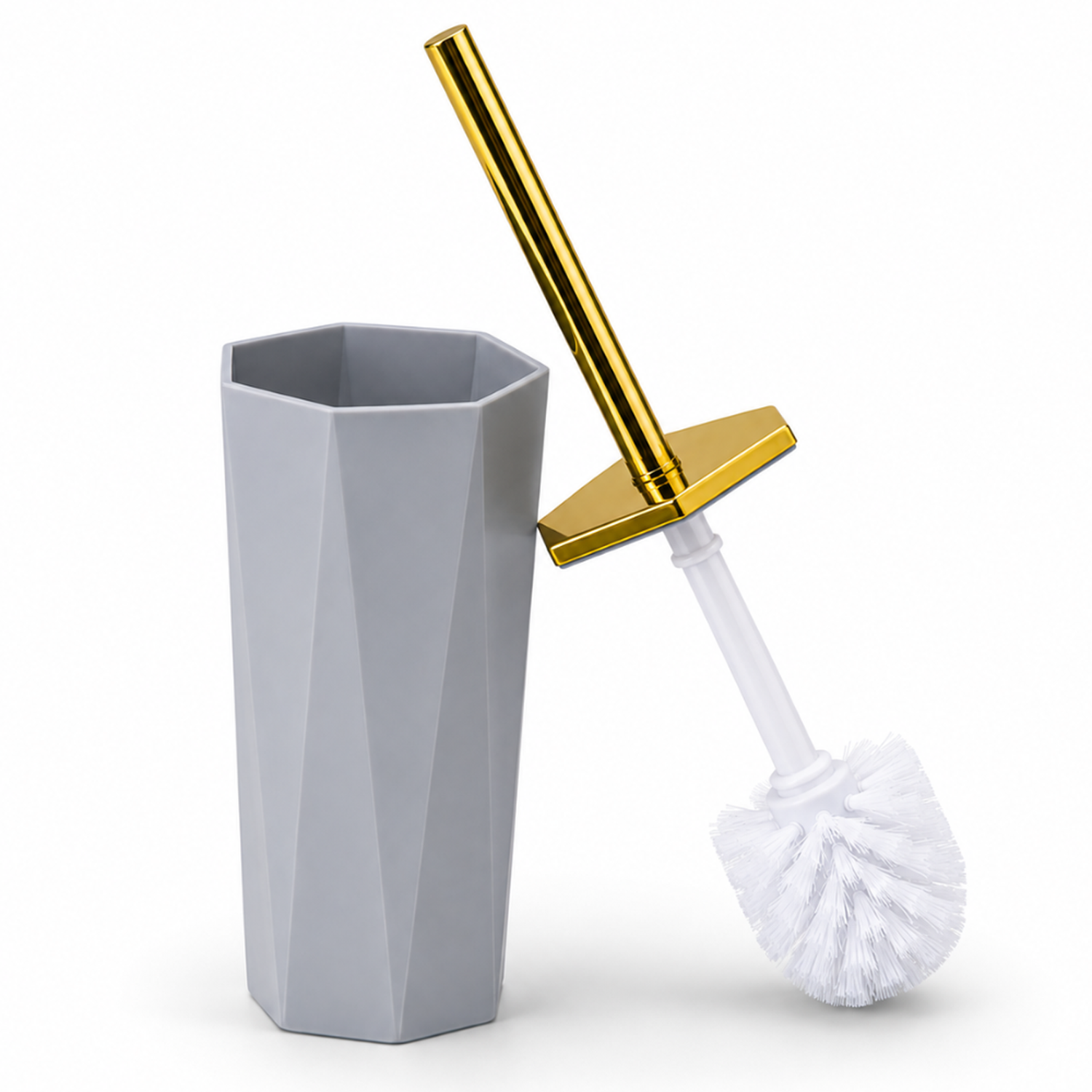 SET DE 7 ACCESORIOS ORGANIZADOR PARA BAÑO MODERNO GRIS KB7 - 2