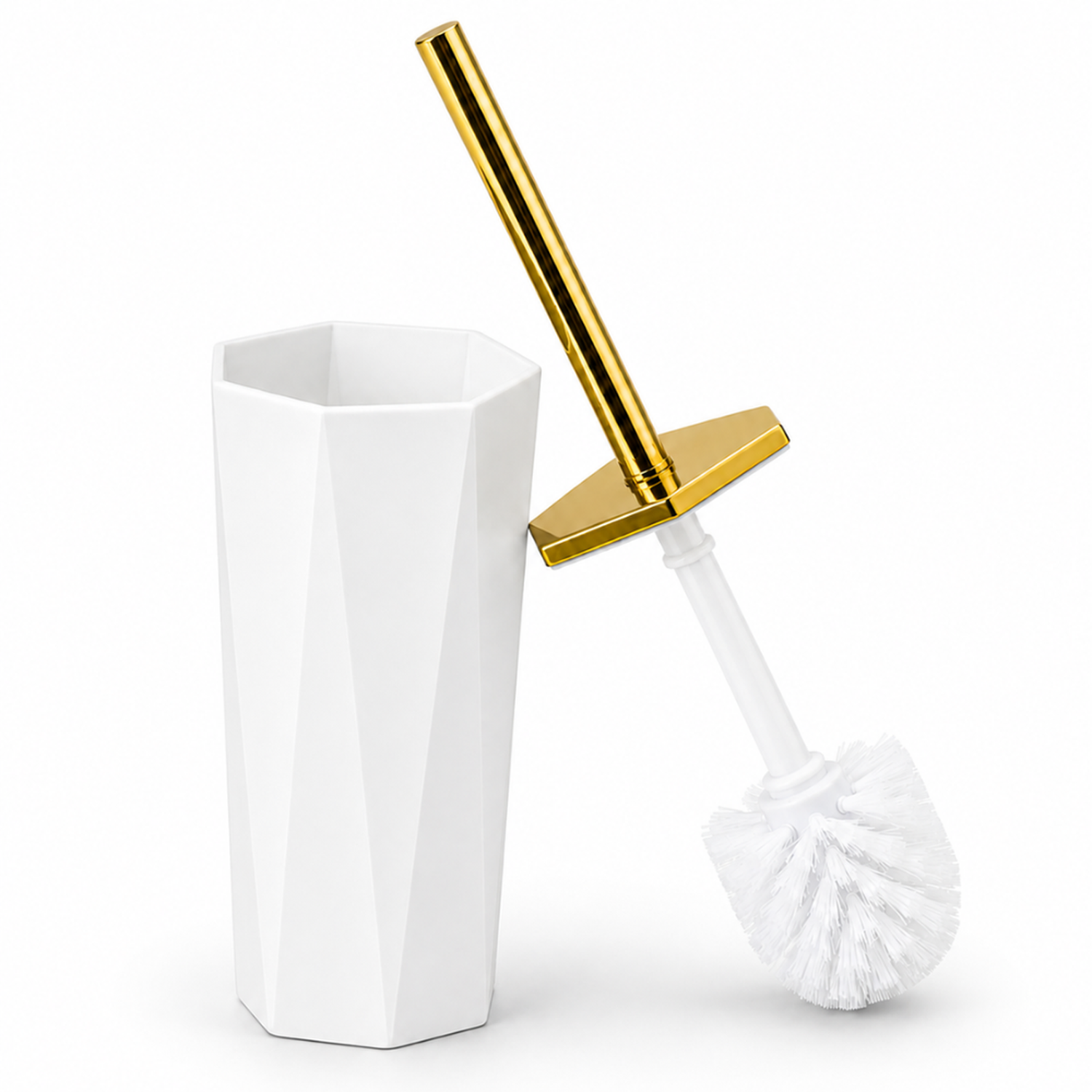 SET DE 7 ACCESORIOS ORGANIZADOR PARA BAÑO MODERNO BLANCO KB7 - 2