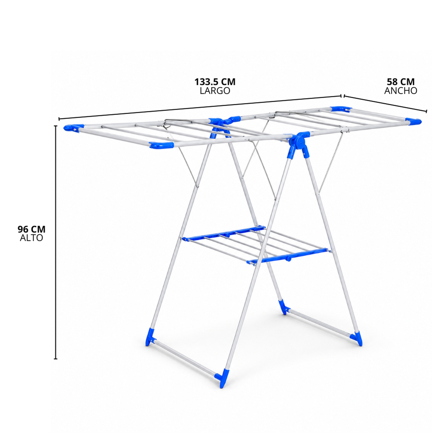 TENDEDERO DE ROPA COLGADOR PLEGABLE ESTANTE DE SECADO 80T - 4