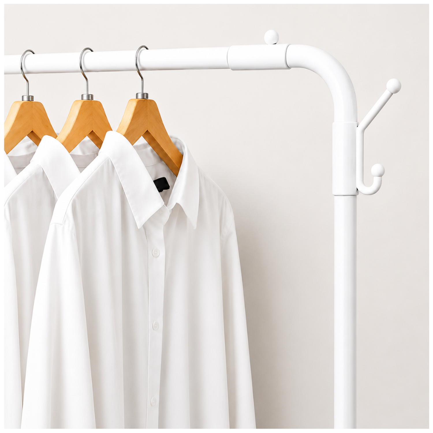 PERCHERO ORGANIZADOR DE ZAPATOS COLGADOR DE ROPA CARTERAS BLANCO P10 - 3