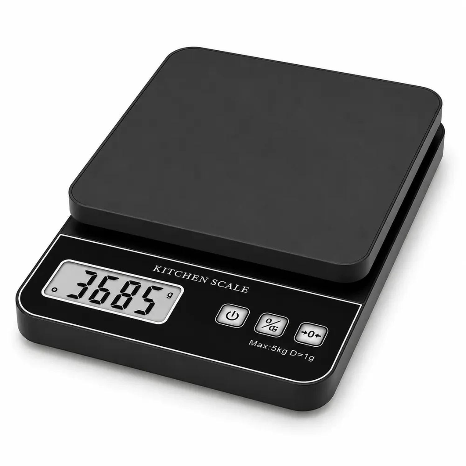 BALANZA GRAMERA DIGITAL COCINA REPOSTERIA NEGRO 5KG - 1