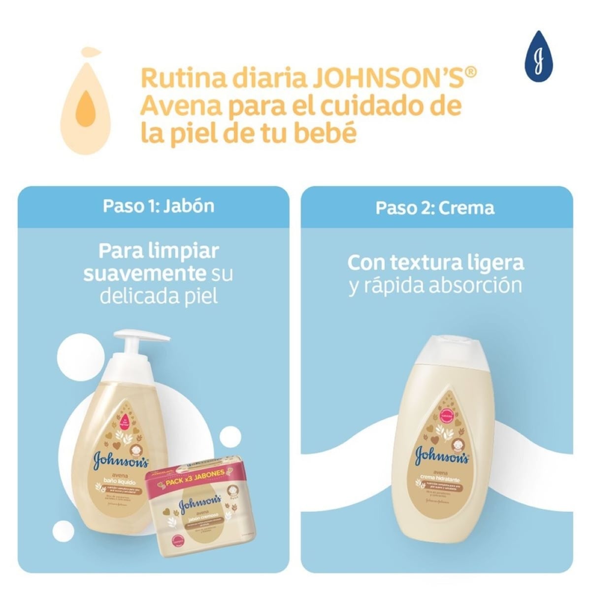 JABÓN JOHNSON & JOHNSON LÍQUIDO AVENA 400 ML BAÑO PIEL SUAVE Y SALUDABLE - 5