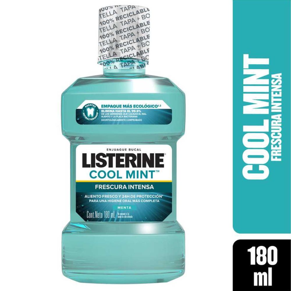 ENJUAGUE BUCAL LISTERINE COOL MINT 180 ML - 1