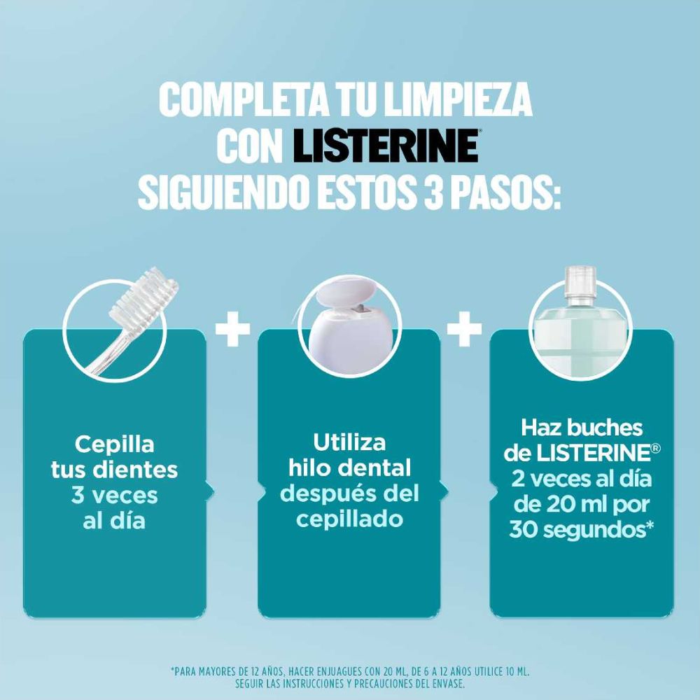 ENJUAGUE BUCAL LISTERINE COOL MINT ZERO 500 ML - 5