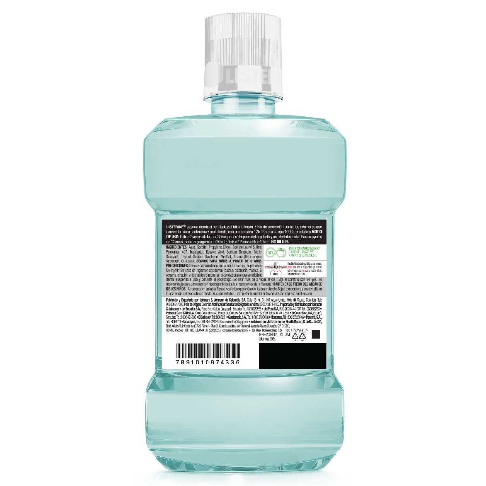 ENJUAGUE BUCAL LISTERINE COOL MINT ZERO 500 ML - 7