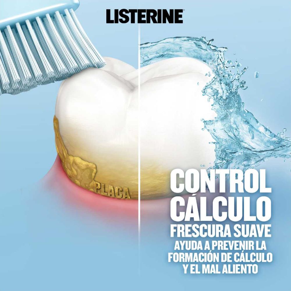 ENJUAGUE BUCAL LISTERINE CONTROL CALCULO ZERO 500 ML - 3