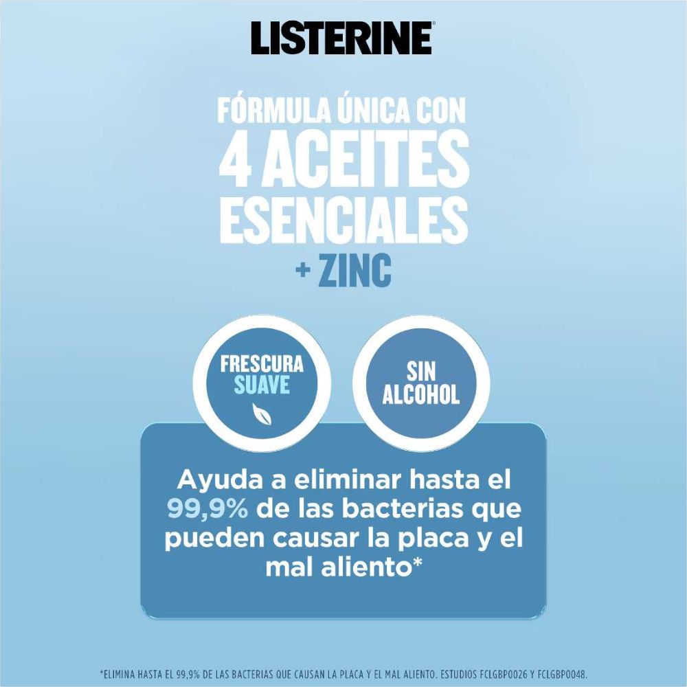 ENJUAGUE BUCAL LISTERINE CONTROL CALCULO ZERO 500 ML - 4