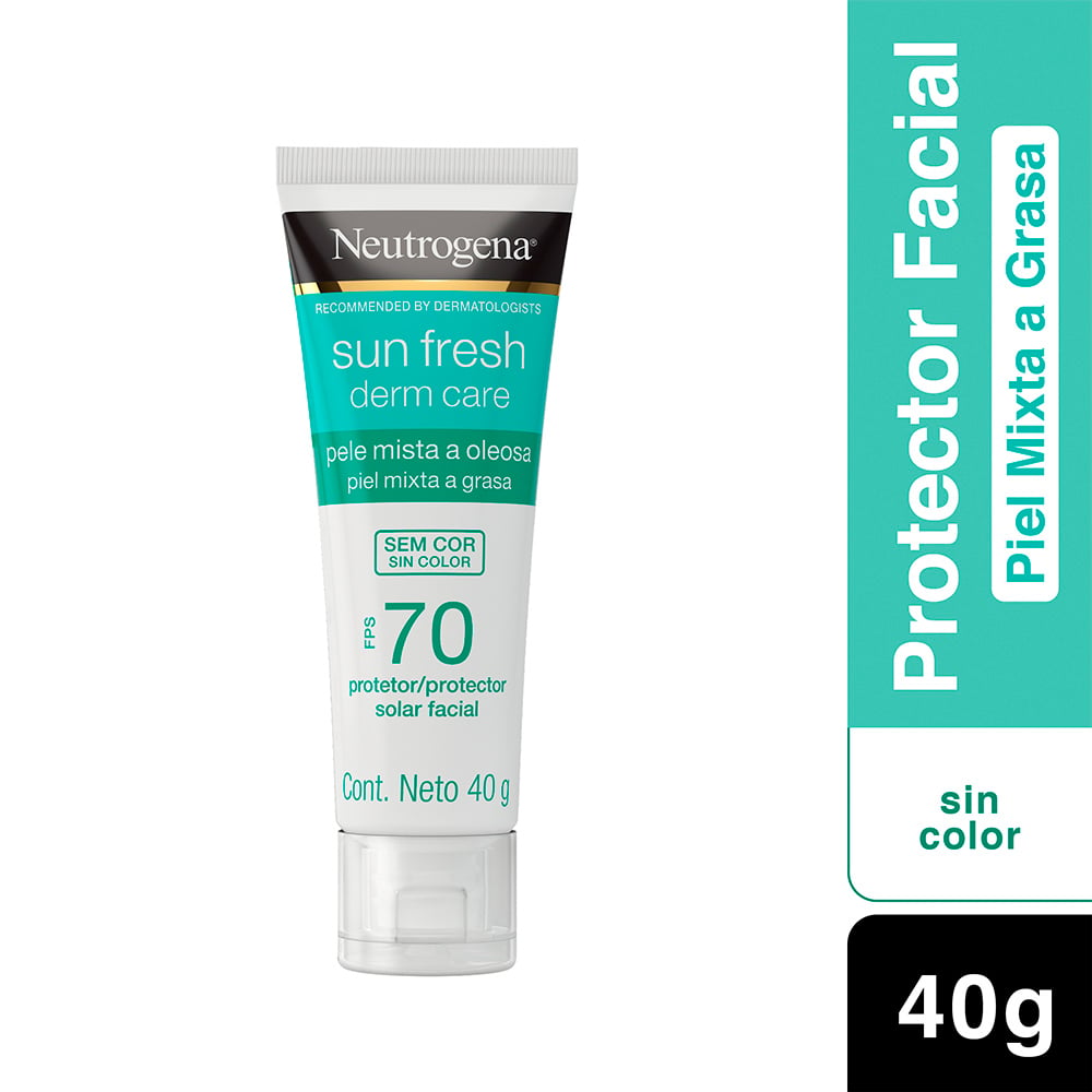 SET BLOQUEADOR FACIAL NEUTROGENA DERM CARE SIN COLOR + PIEL MORENA - 4