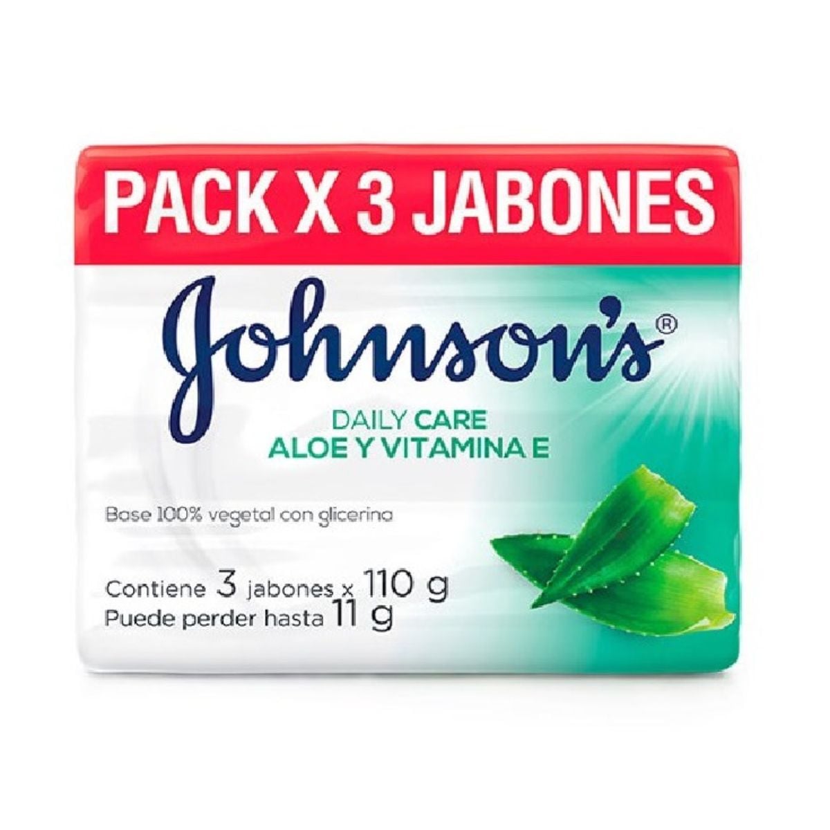 JABÓN ADULTOS ALOE JOHNSON TRIPACK 110GR - 2