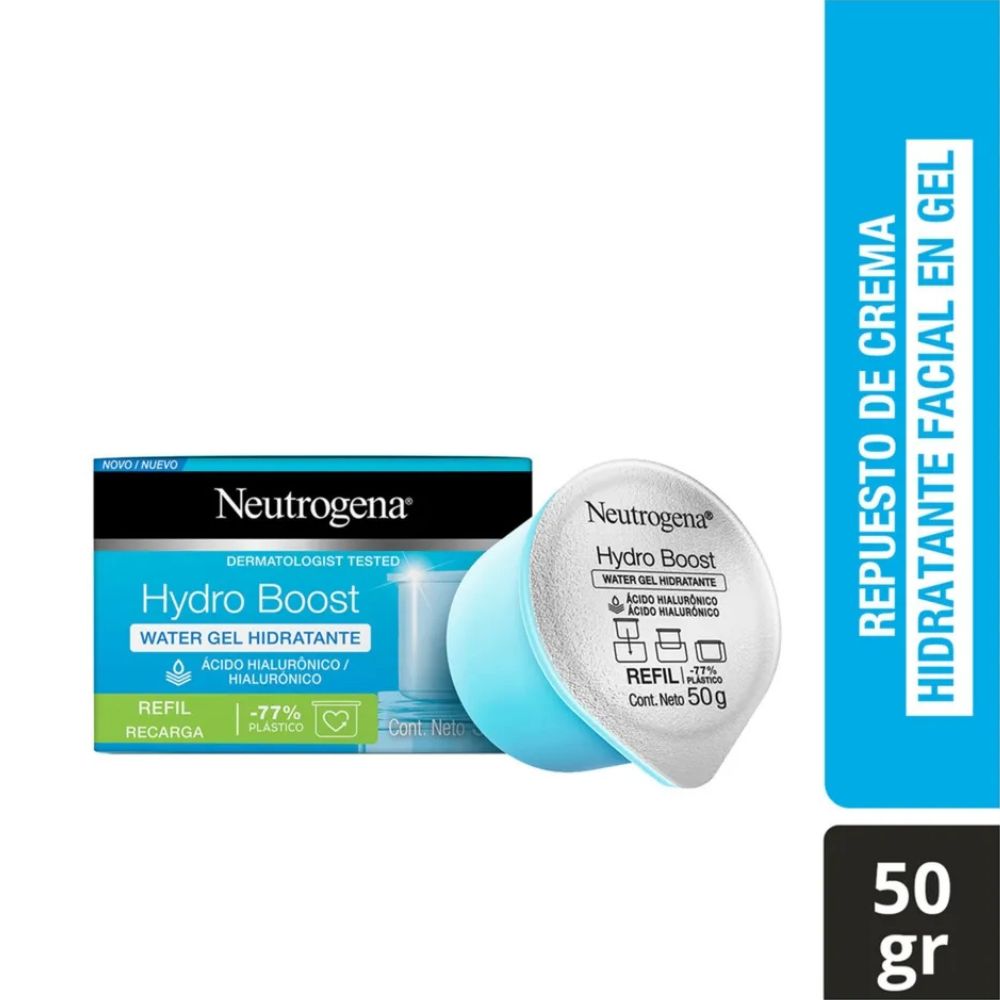 SET TRATAMIENTO NEUTROGENA HYDRO BOOST: WATER GEL + 2 REPUESTOS - 4