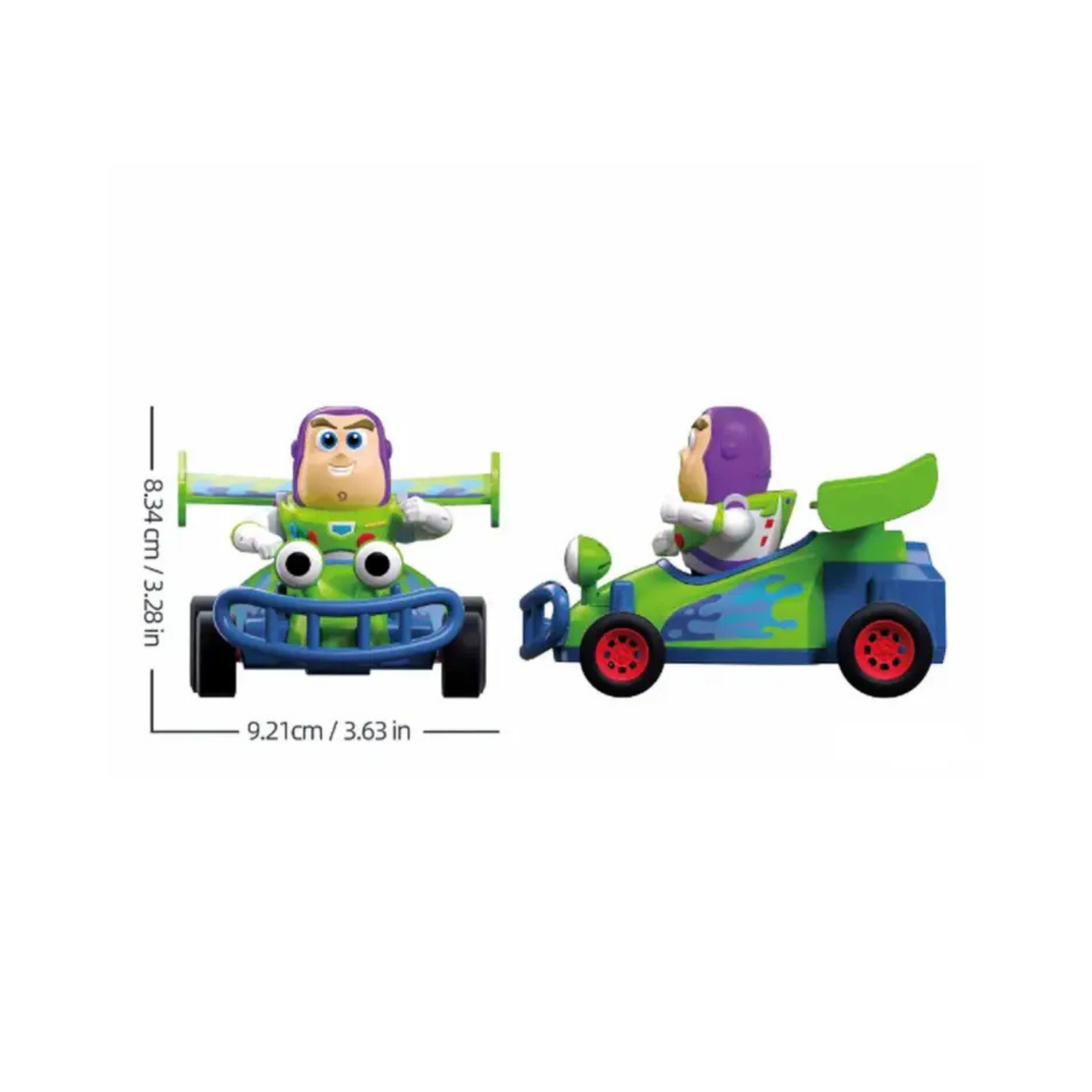 JUGUETE CARRO DE CARRERAS DE FRICCIÓN - BUZZ LIGHTYEAR 7 PIEZAS - 4